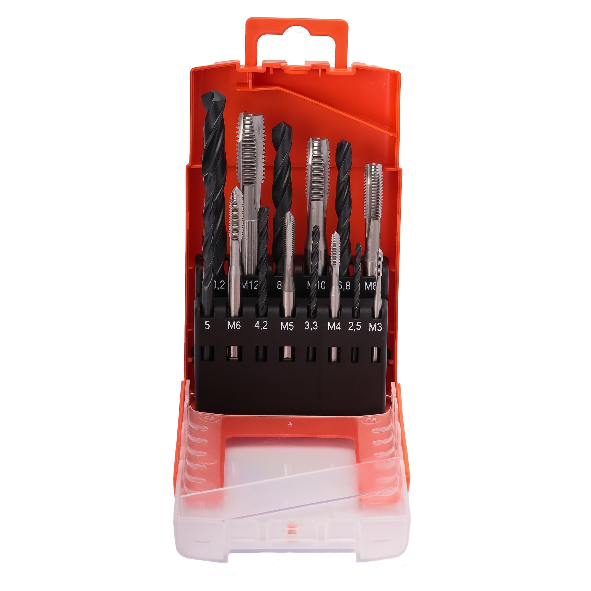 Набор машинных метчиков Bucovice Tools M3-M12 HSS DIN371/376 14пр 104001