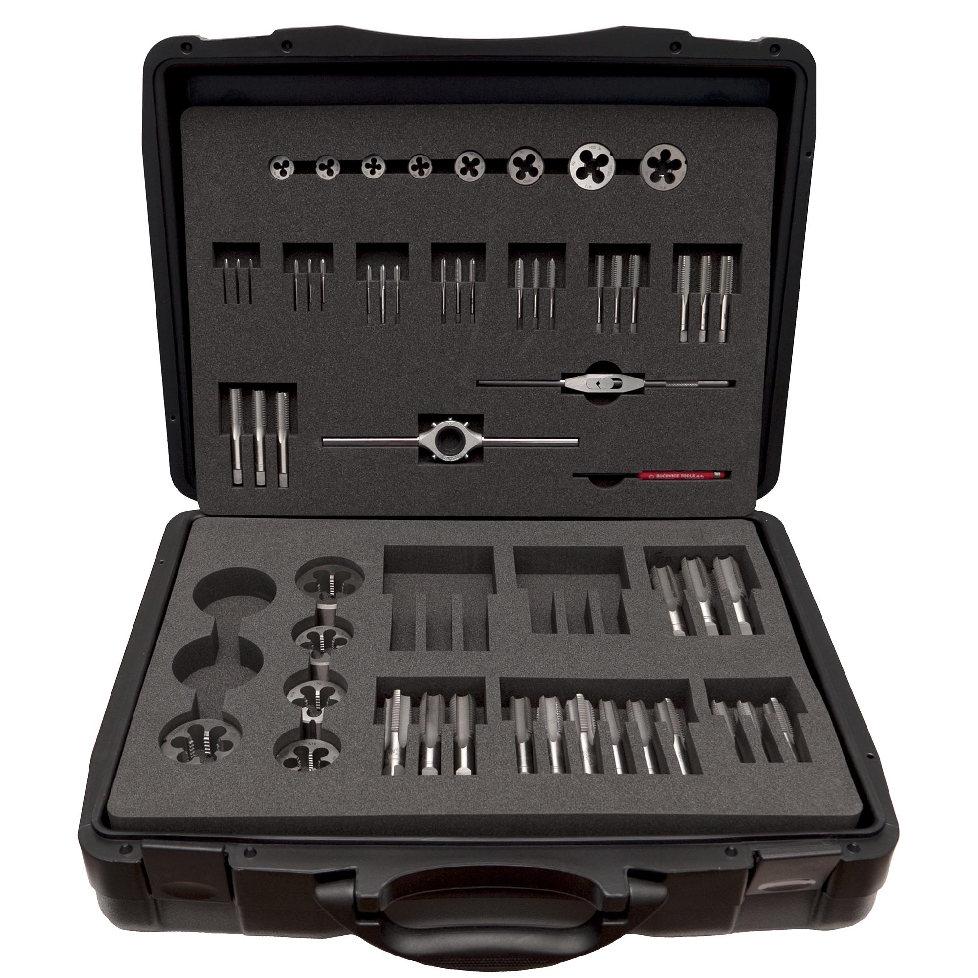 Набор метчиков и плашек Bucovice Tools M3-M24 HSS 61пр 340240