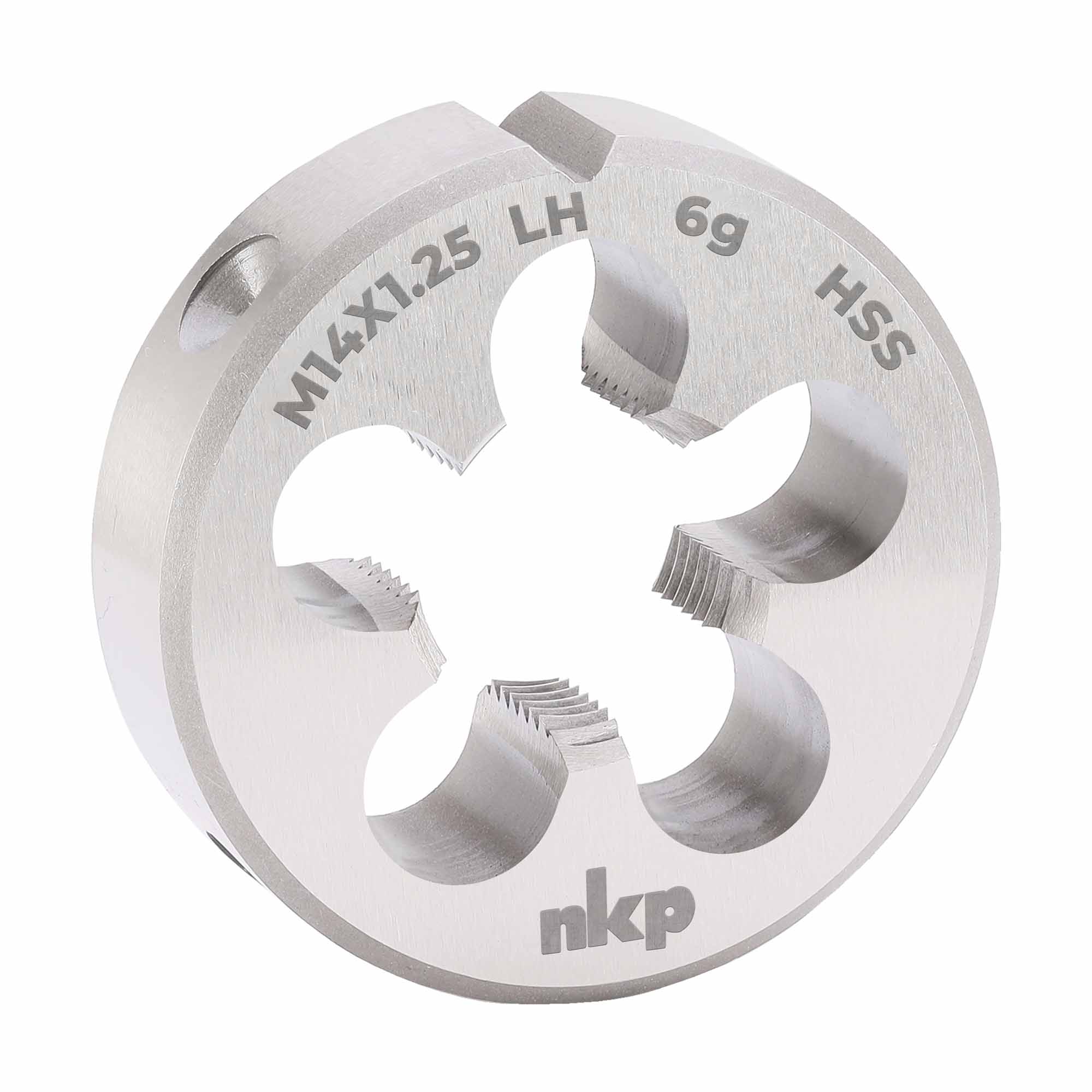 Плашка левая NKP М14х1,25 DINEN22568 HSS 6g 38х10мм 250142N