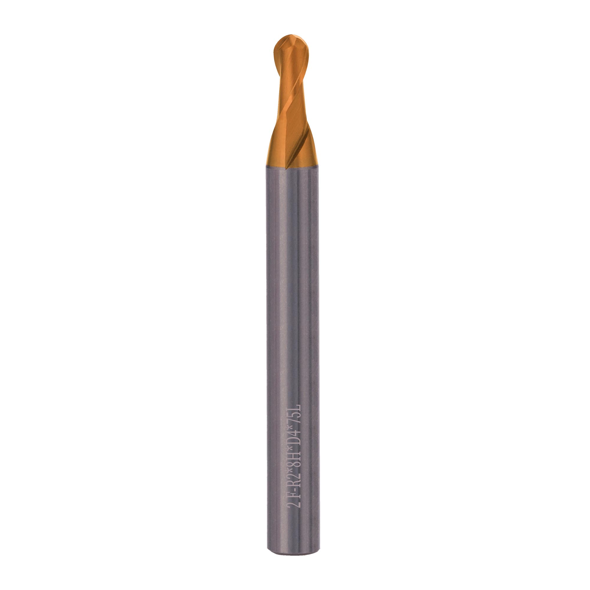 Фреза твердосплавная радиусная H-Tools 4,0x75/8мм d06 2z 60HRC P30 TiSiCrN 6819-040