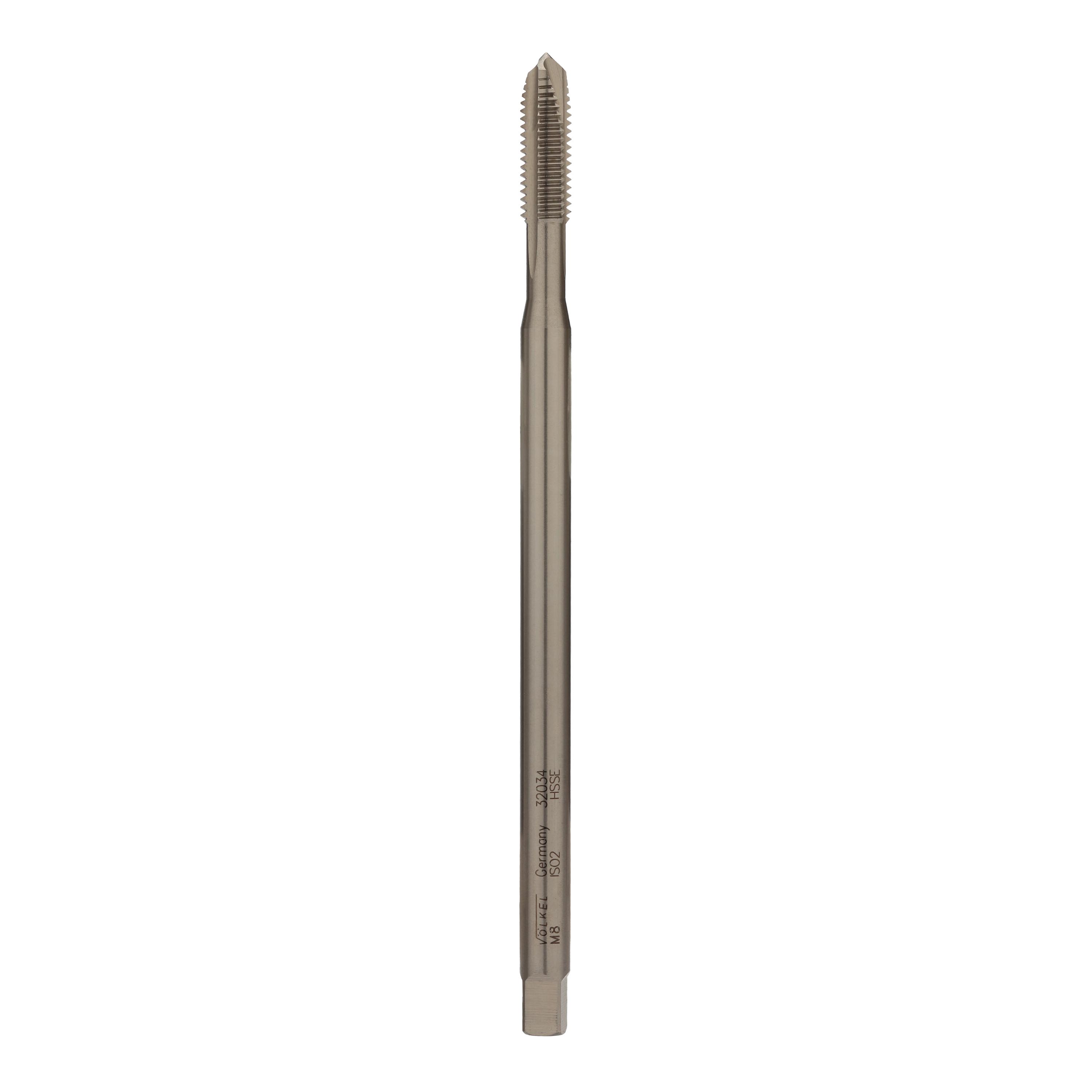 Метчик удлиненный машинный Volkel М8х1,25 DIN371XL 150мм HSSE 6h B/4-5P 32034