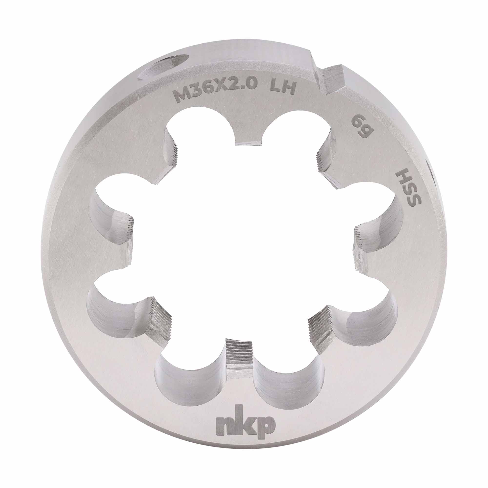 Плашка левая NKP М36х2,0 DINEN22568 HSS 6g 65х18мм 250362N