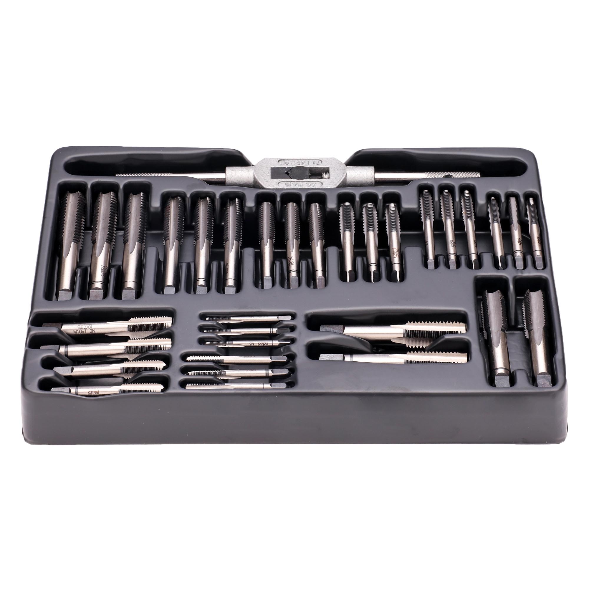 Набор метчиков и плашек Bucovice Tools MF3-MF12 115CrV3 46пр 310121