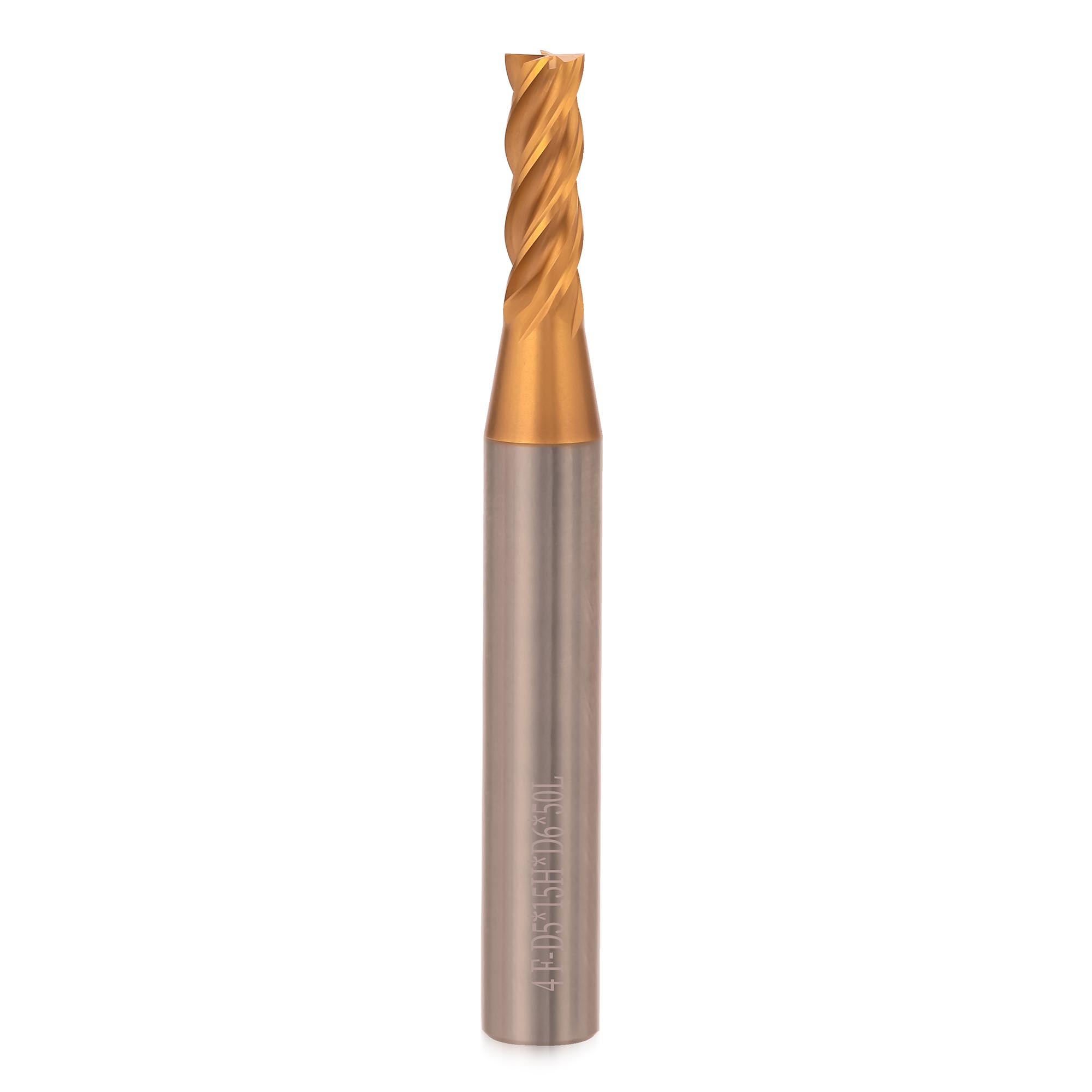 Фреза твердосплавная по металлу H-Tools 5,0x50/15мм d06 4z 60HRC P30 TiSiCrN 6804-050