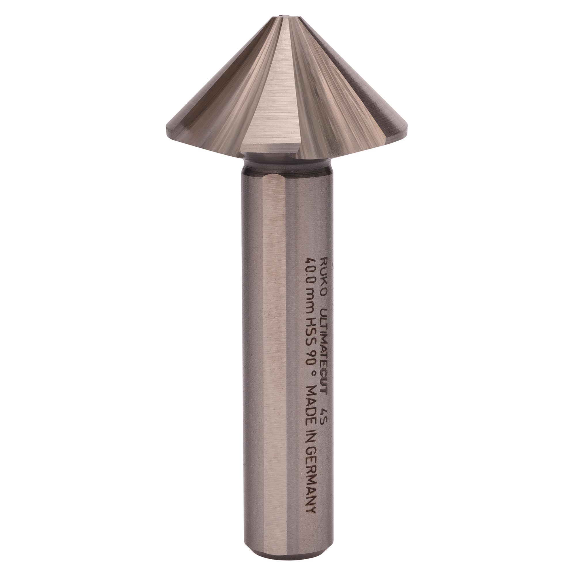 Зенковка по металлу Ruko UltimateCut 4S 90° 40,0мм HSS-G 4z DIN335C L80мм d12мм 102894