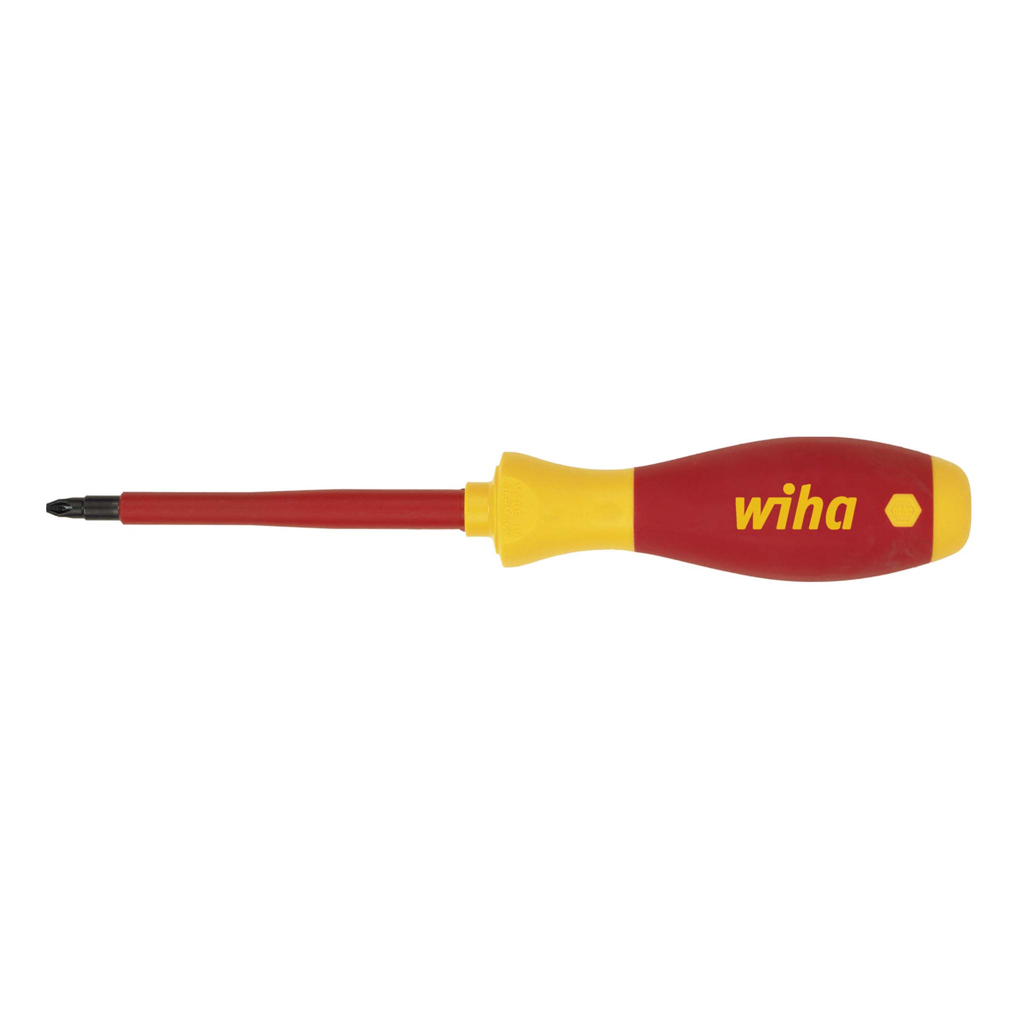 Отвертка диэлектрическая SoftFinish Electric PZ2х100мм Wiha 324 38018 (SB)