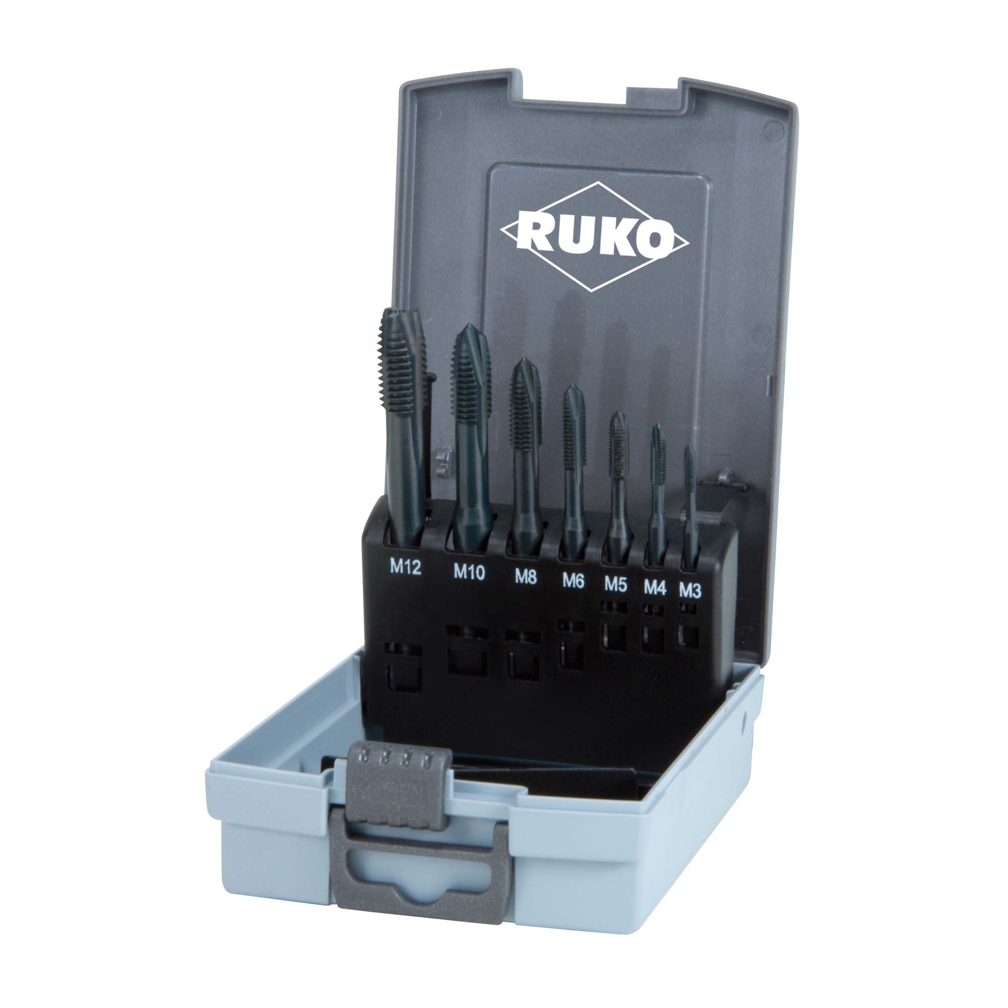 Набор машинных метчиков Ruko M3-M12 HSSE-VAP DIN371/376 7пр 245063RO