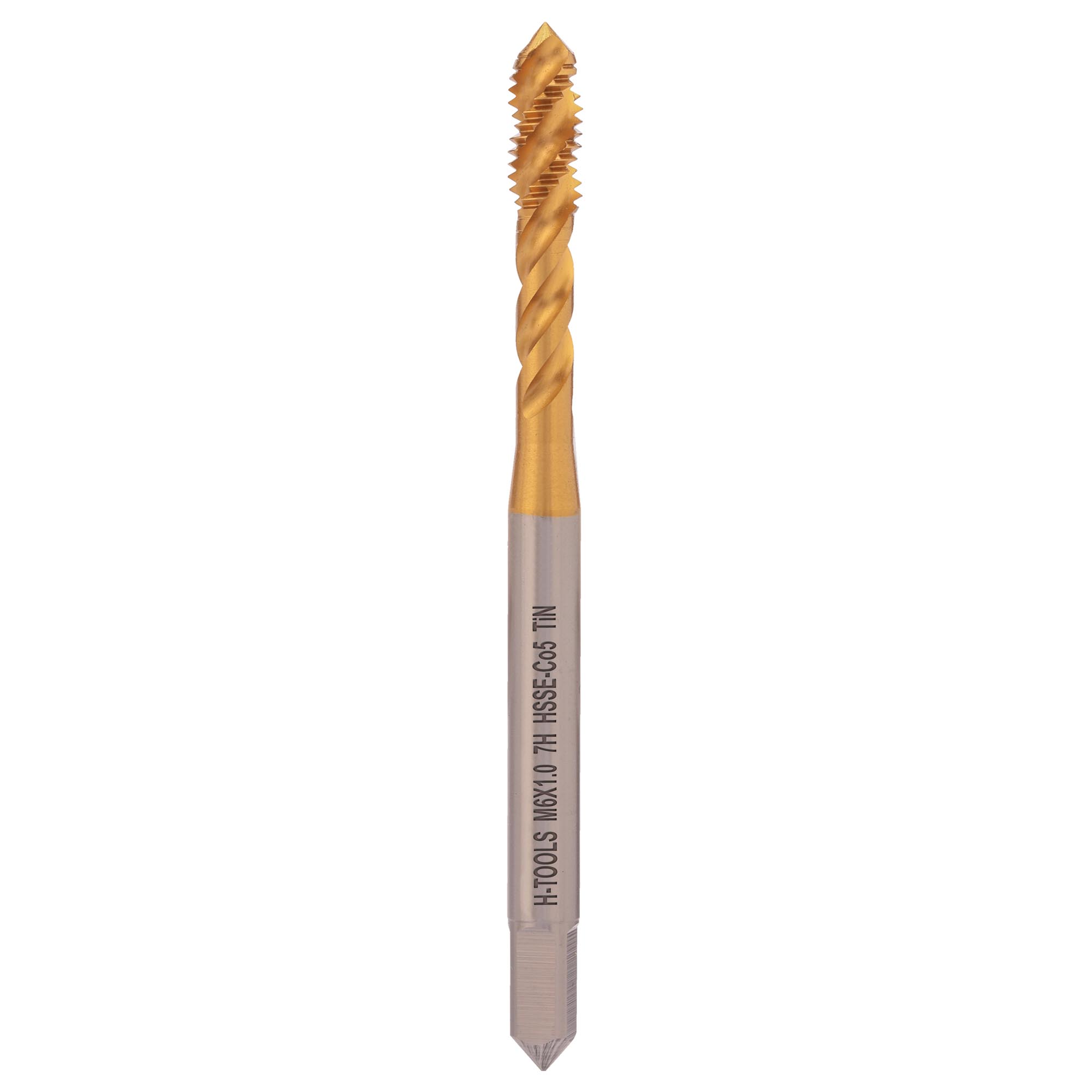 Метчик винтовой машинный H-Tools М6х1,0 DIN371 HSSE-TiN 7h C/2-3P R45 517X01-C2-0060