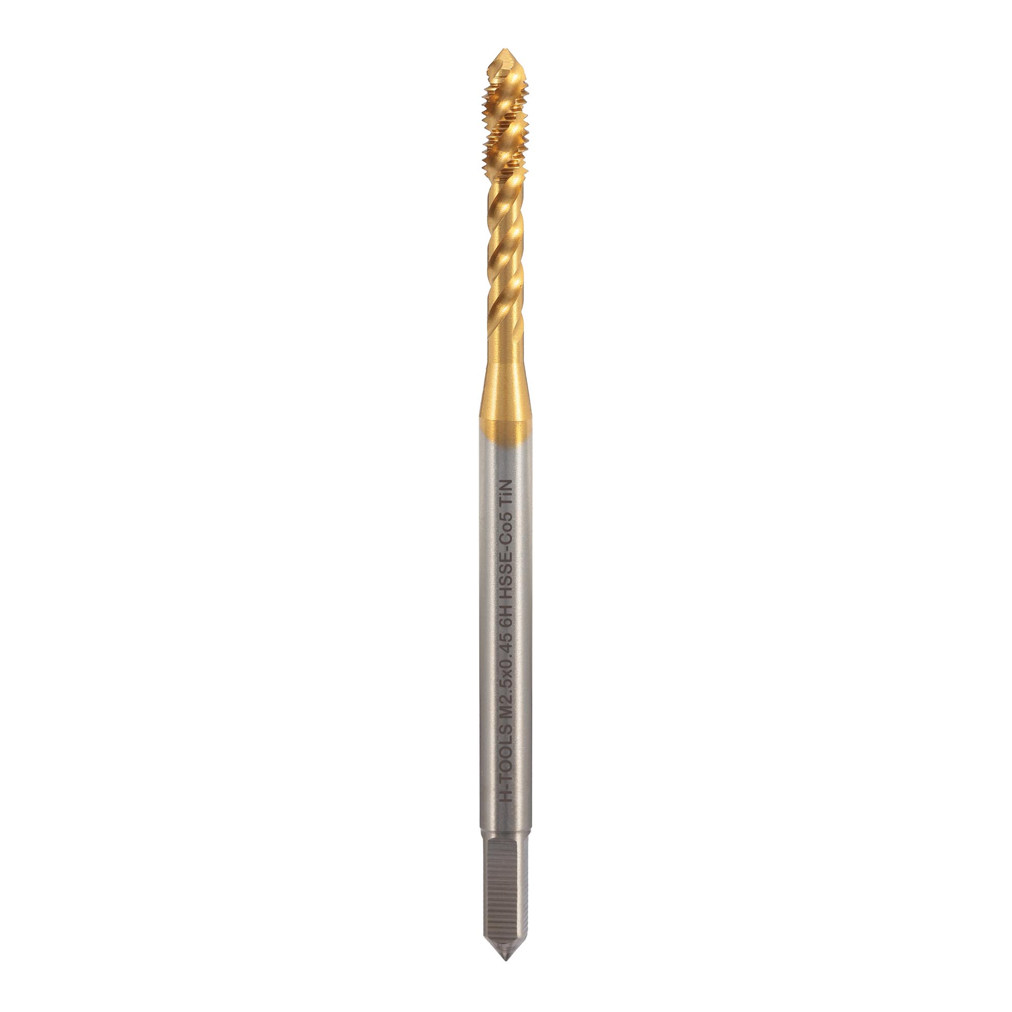 Метчик винтовой машинный H-Tools М2,5х0,45 DIN371 HSSE-TiN 6h C/2-3P R45 513X01-C4-0025