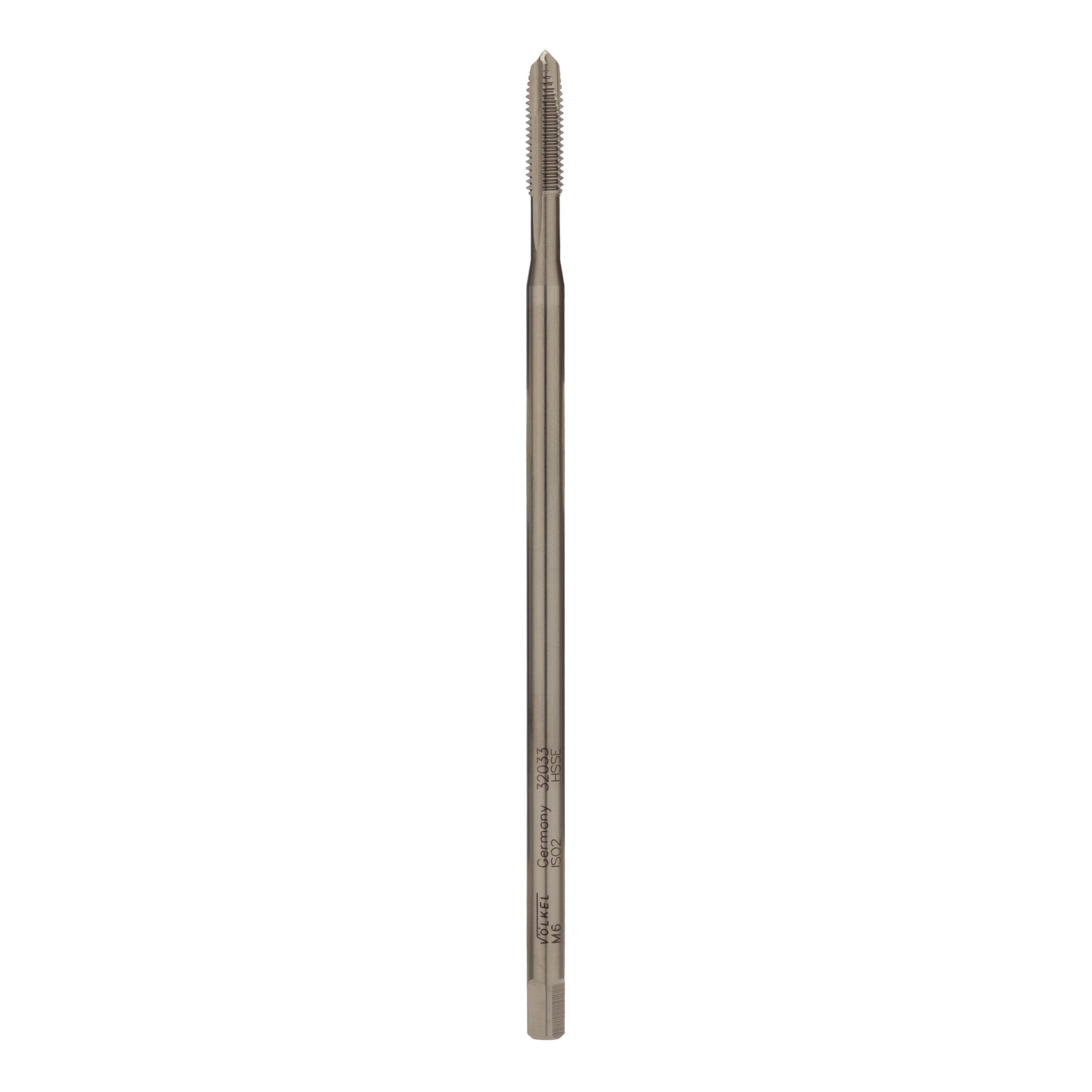 Метчик удлиненный машинный Volkel М6х1,0 DIN371XL 150мм HSSE 6h B/4-5P 32033