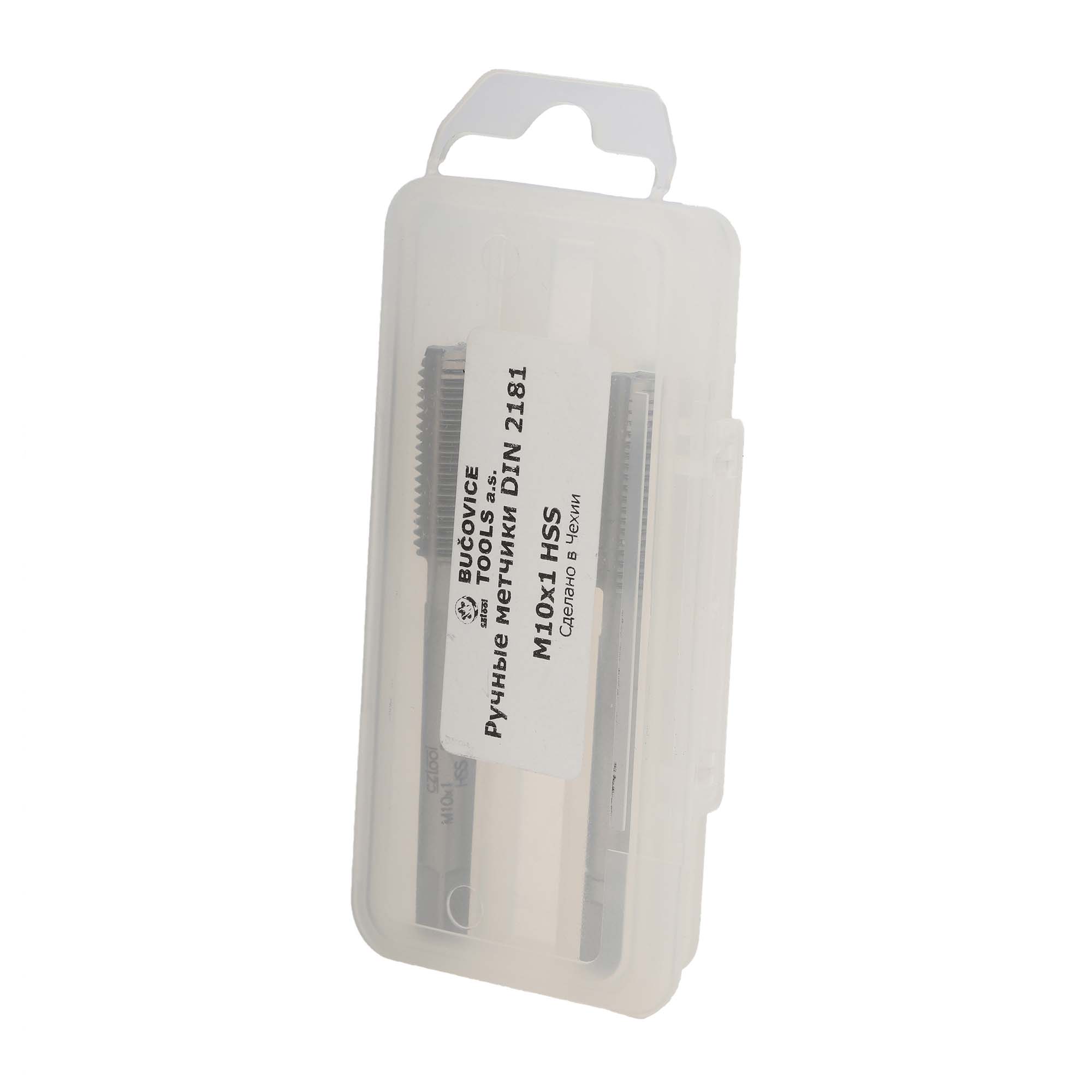 Набор метчиков 2шт Bucovice Tools HSS DIN2181 2n метрическая резьба М10х1,0 144102