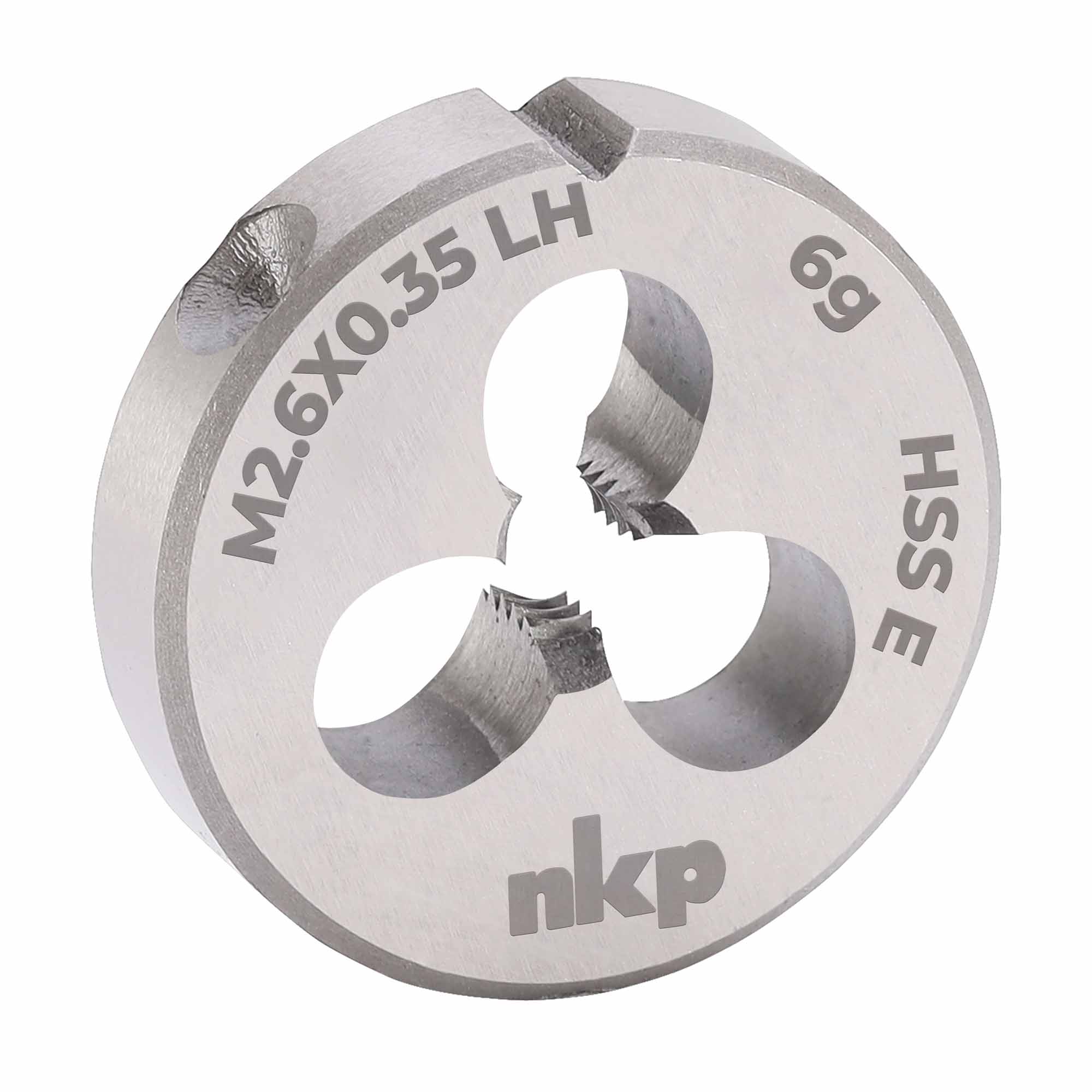 Плашка левая NKP М2,6х0,35 DINEN22568 HSSE 6g 16х5мм 294027N