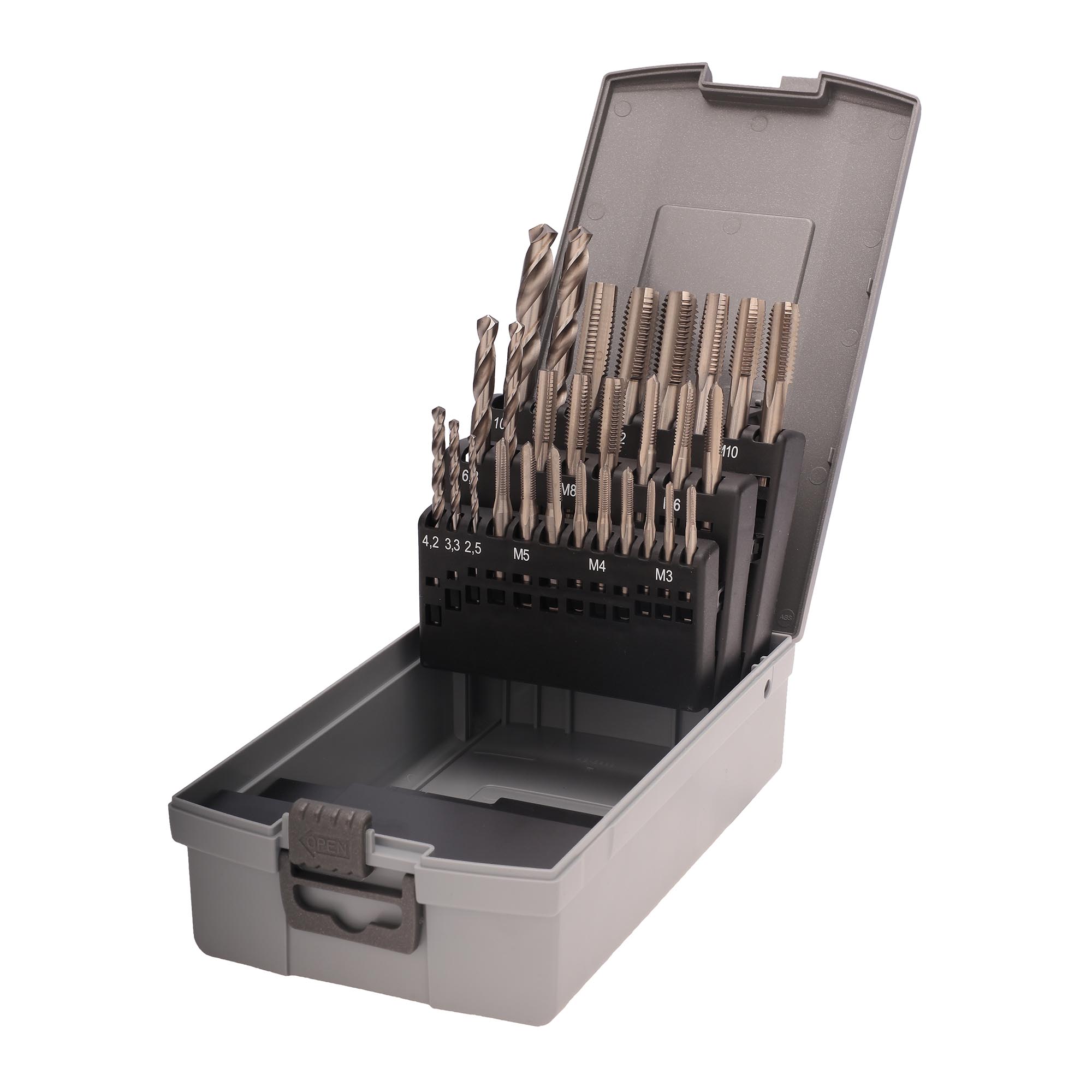 Набор комплектных метчиков Ruko M3-M12 HSS-G DIN352 28пр 245003RO