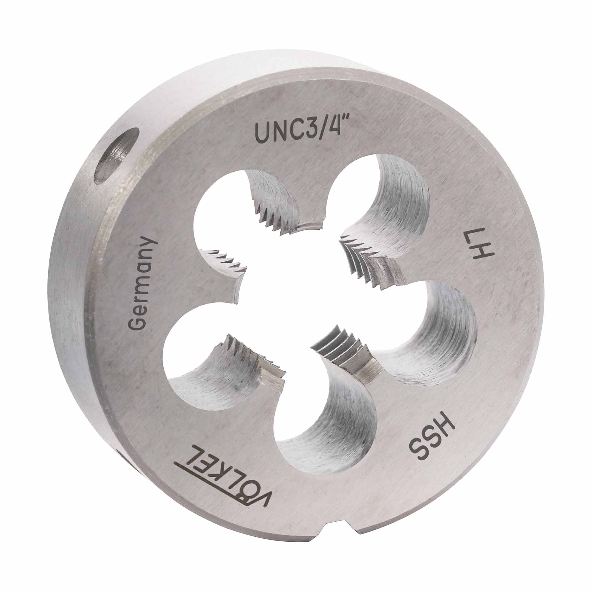 Плашка левая Volkel UNC 3/4"-10 HSS DIN EN 22568 2A 45x18мм V23230