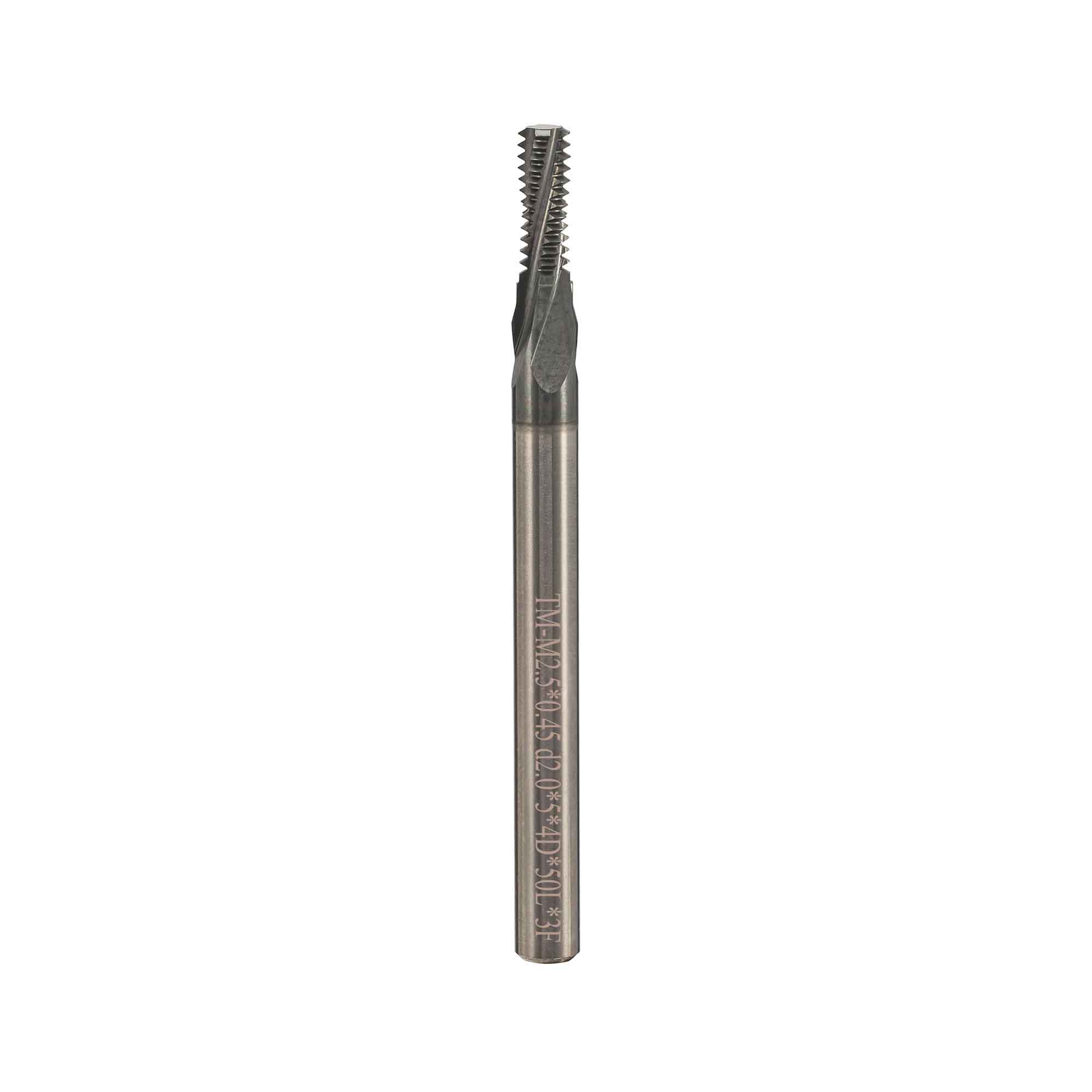 Резьбофреза полнопрофильная М 2,5х0,45 52Hrc AlCrN 2xD 3F 60° BSKT BSE000F030