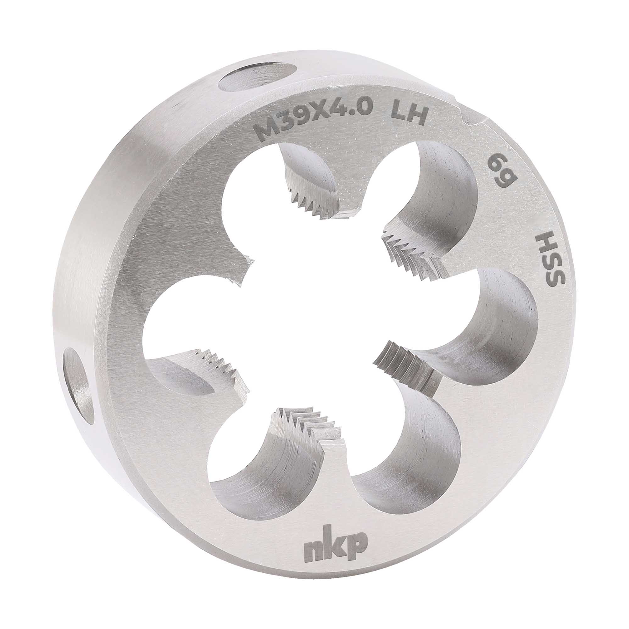 Плашка левая NKP М39х4,0 DINEN22568 HSS 6g 75х30мм 250390N
