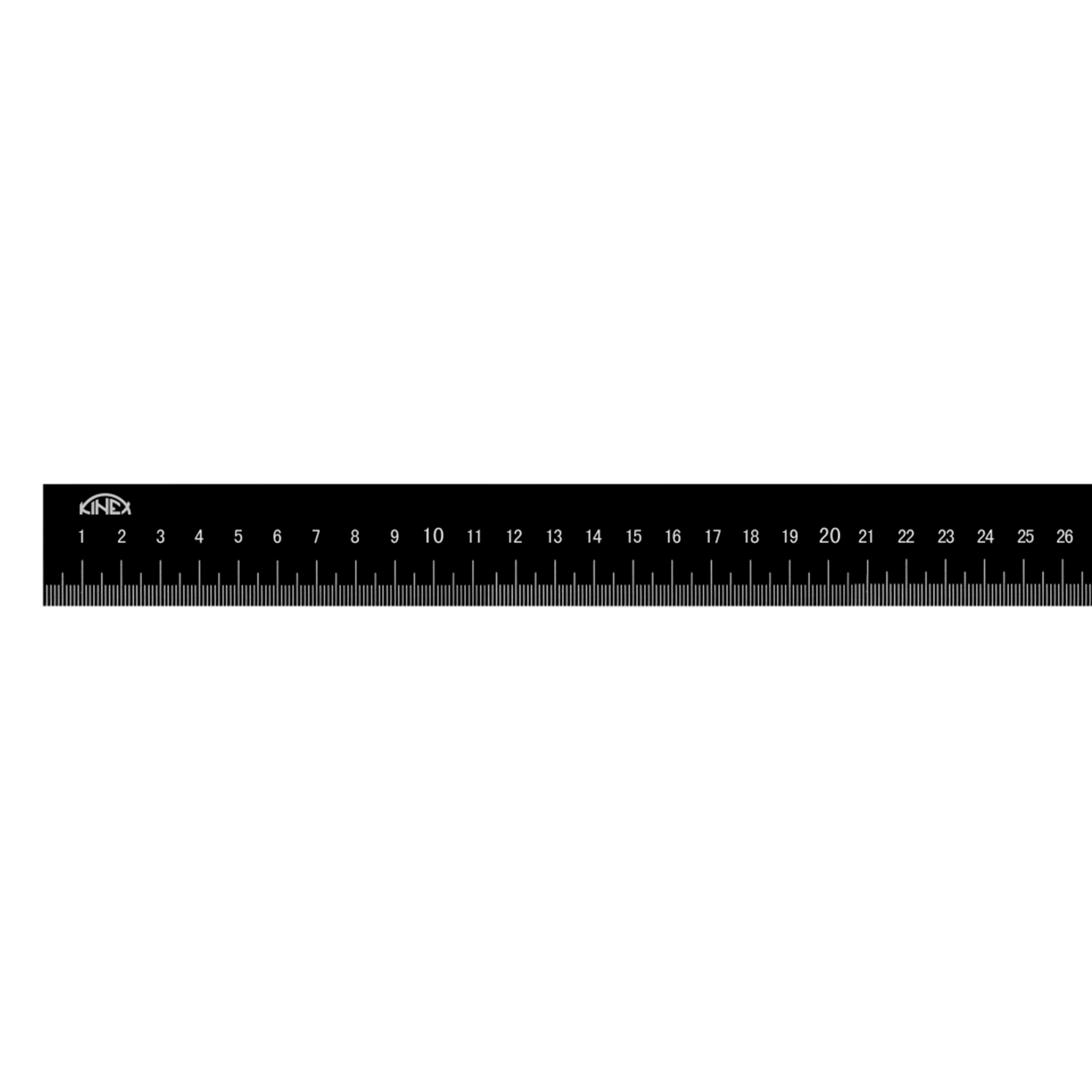 Линейка алюминиевая толстая Kinex K-met 500х32х5,0мм DIN866B Шкала 1,0мм 1012-04-050