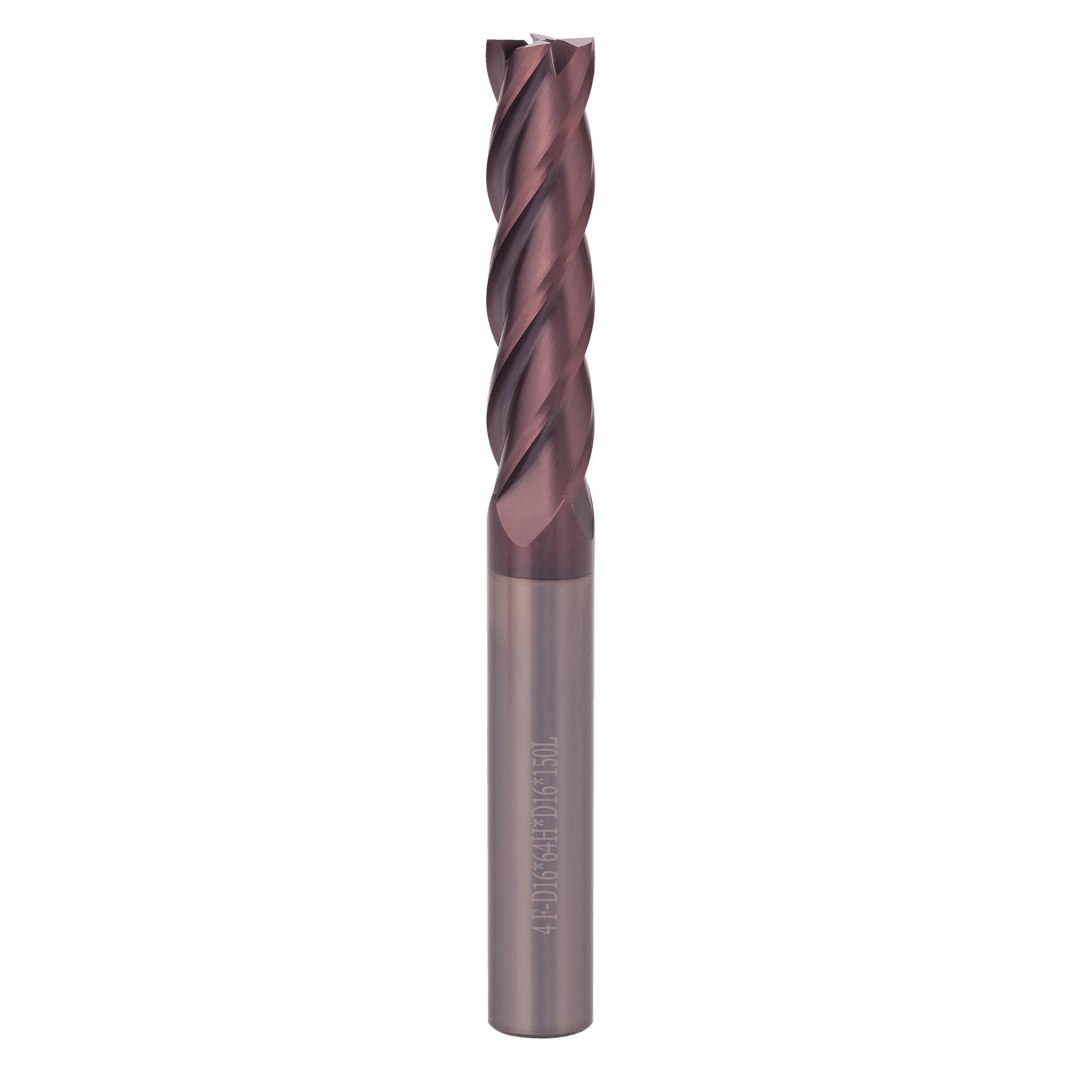 Фреза твердосплавная по металлу H-Tools 16x150/64мм d16 4z 55HRC P20 TiALN 19947-160