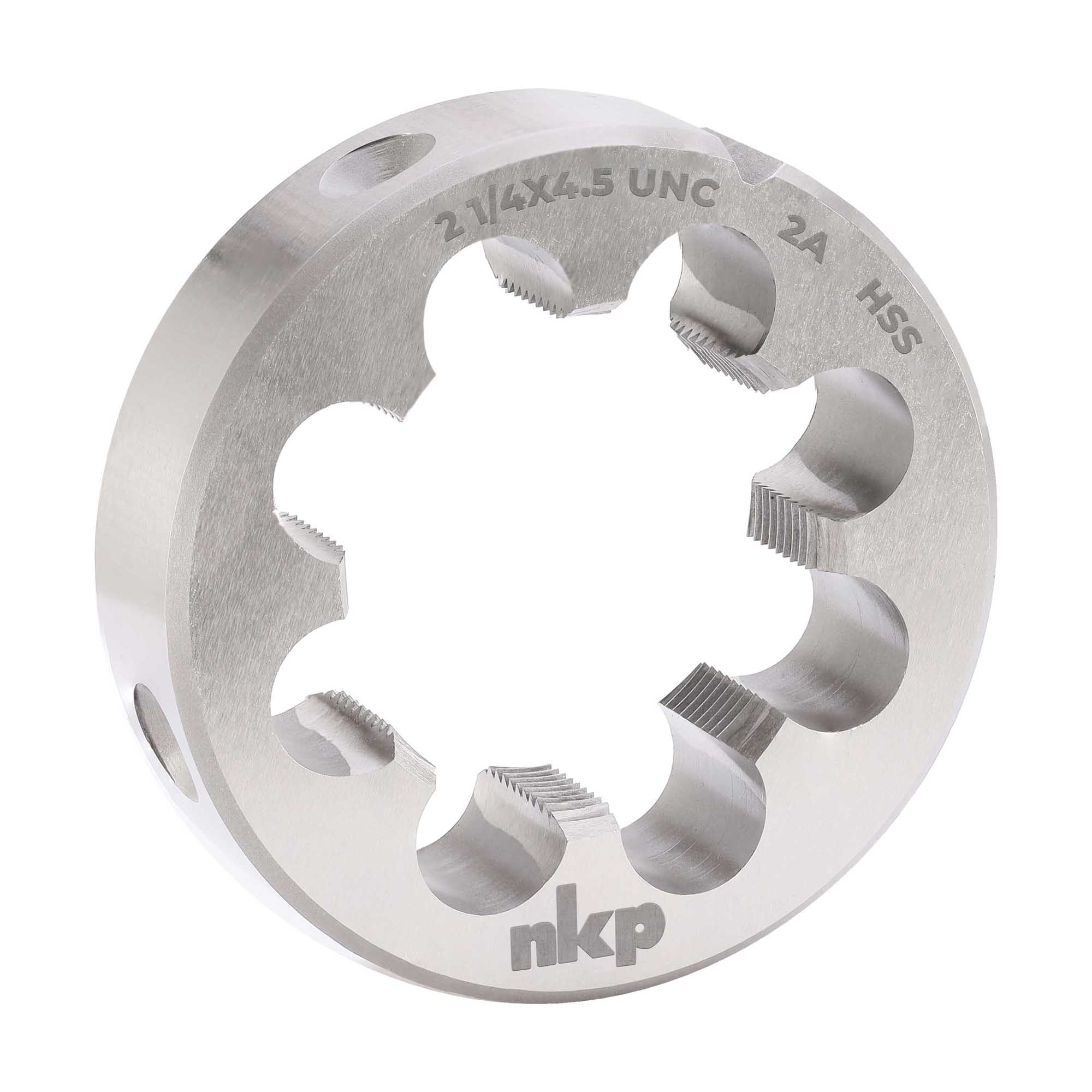 Плашка дюймовая NKP UNC 2,1/4"-4,5 HSS DIN22568 105x36мм 245214N