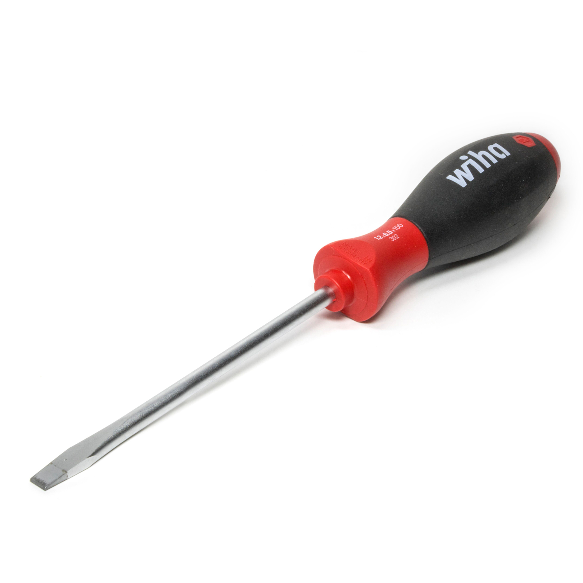 Отвертка SoftFinish SL6,0х1,0х300мм Wiha 302 32384