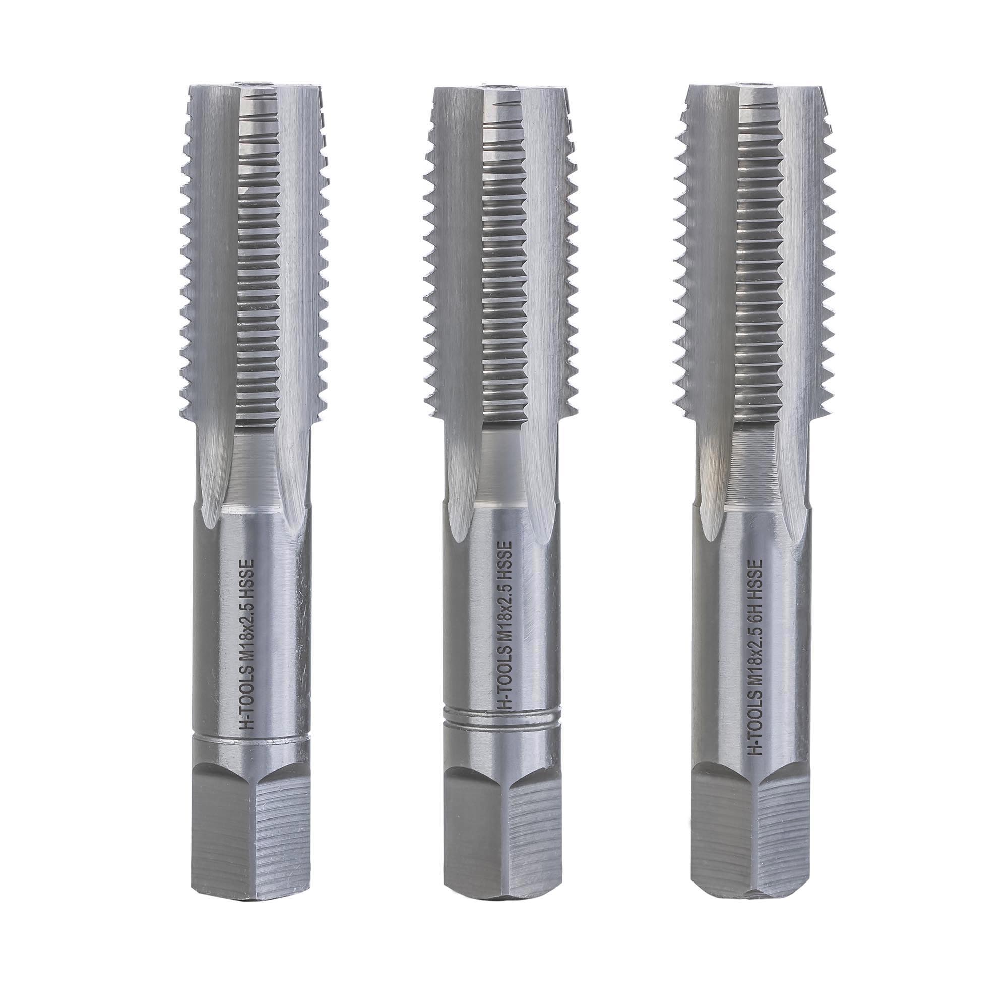 Набор метчиков 3шт H-Tools HSSE DIN352 6h М18х2,5 230180EHT