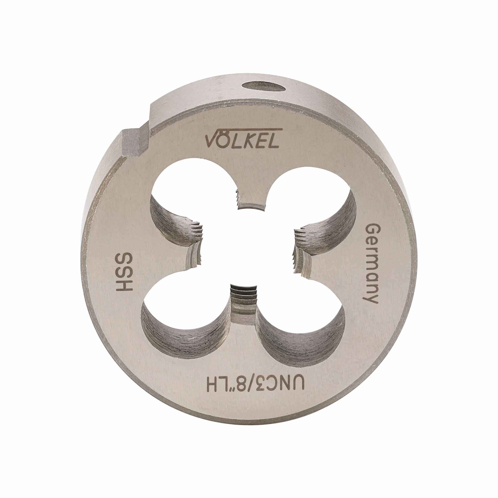 Плашка левая Volkel UNC 3/8"-16 HSS DIN EN 22568 2A 30x11мм V23218