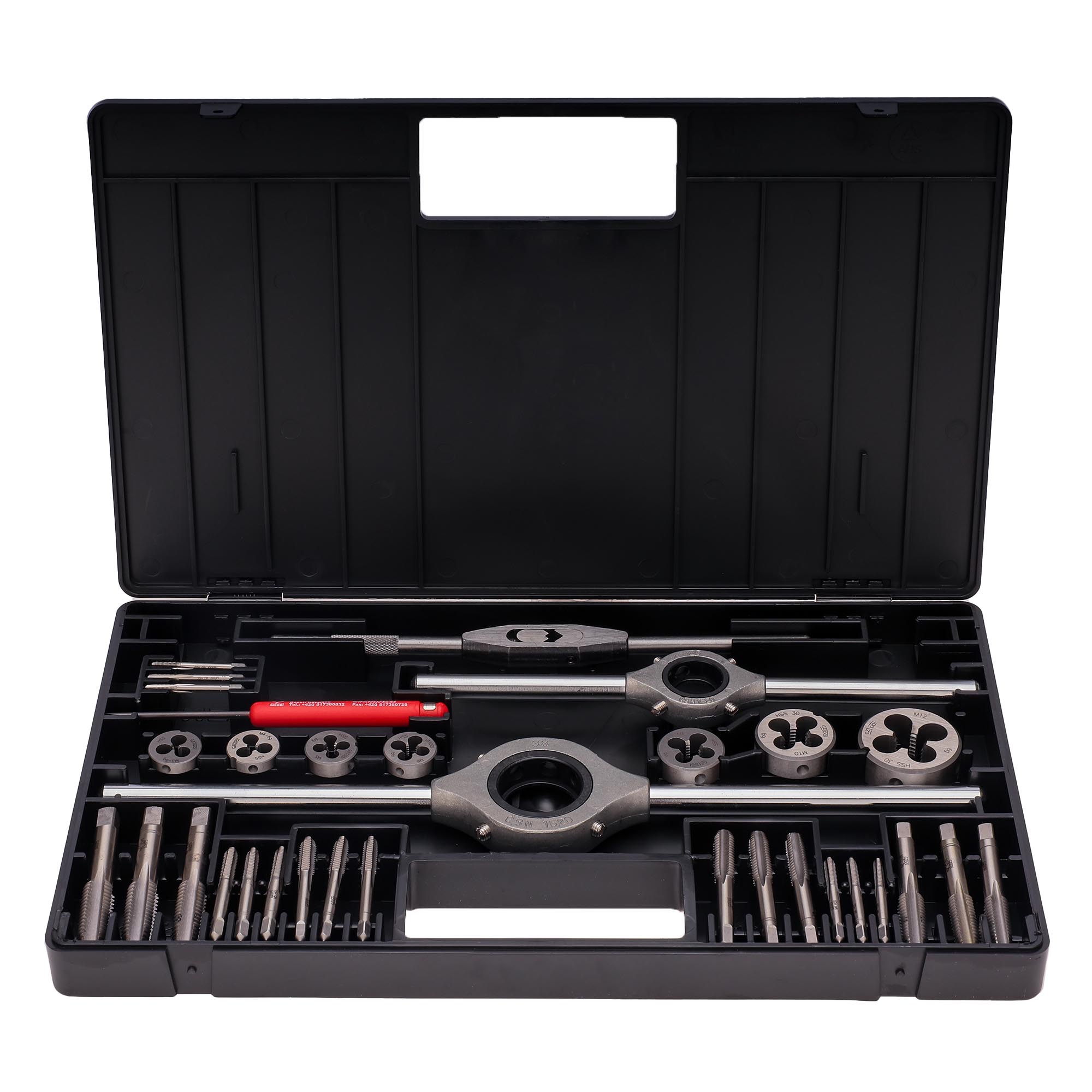 Набор метчиков и плашек Bucovice Tools M3-M12 HSS 34пр 340120