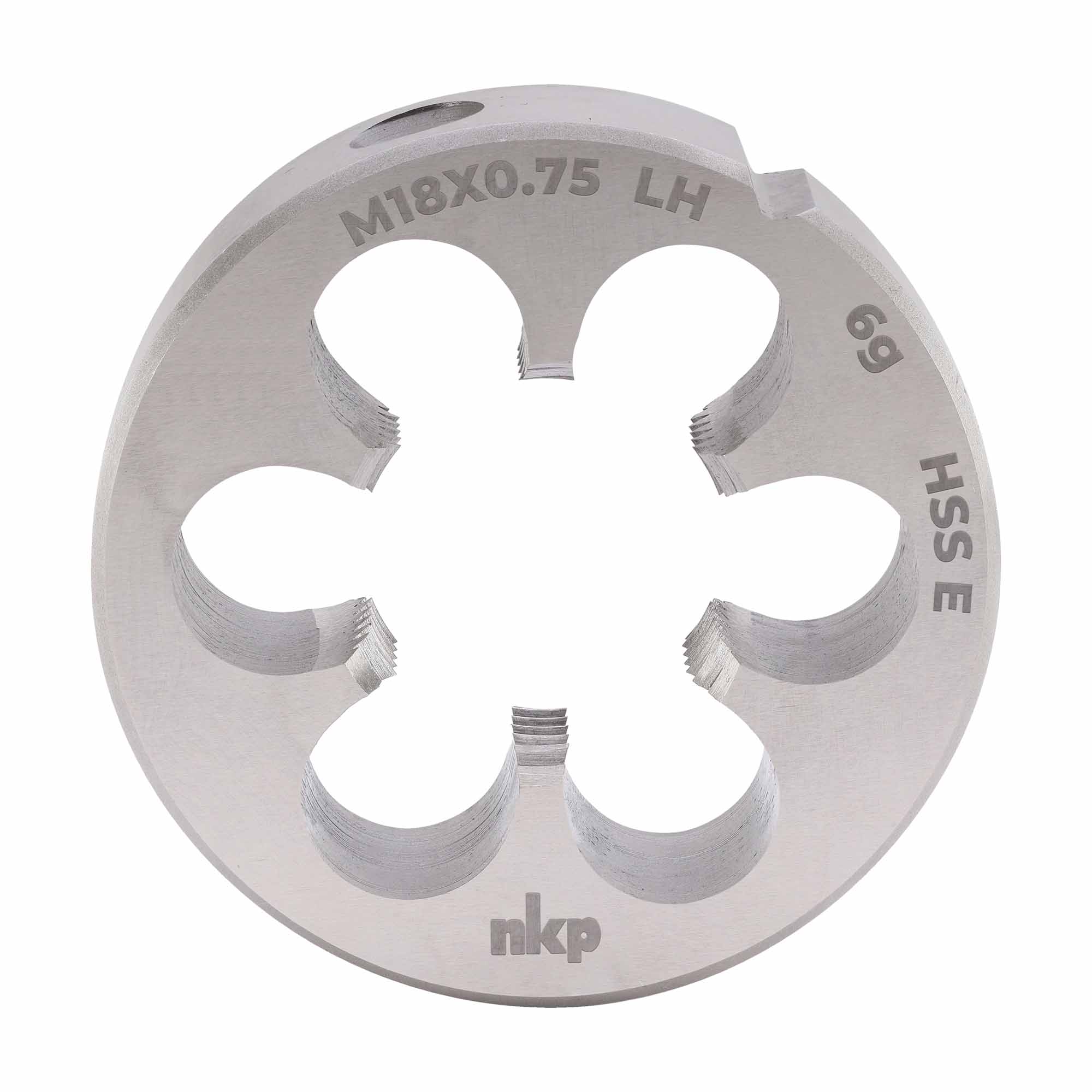 Плашка левая NKP М18х0,75 DINEN22568 HSSE 6g 45х14мм 294184N