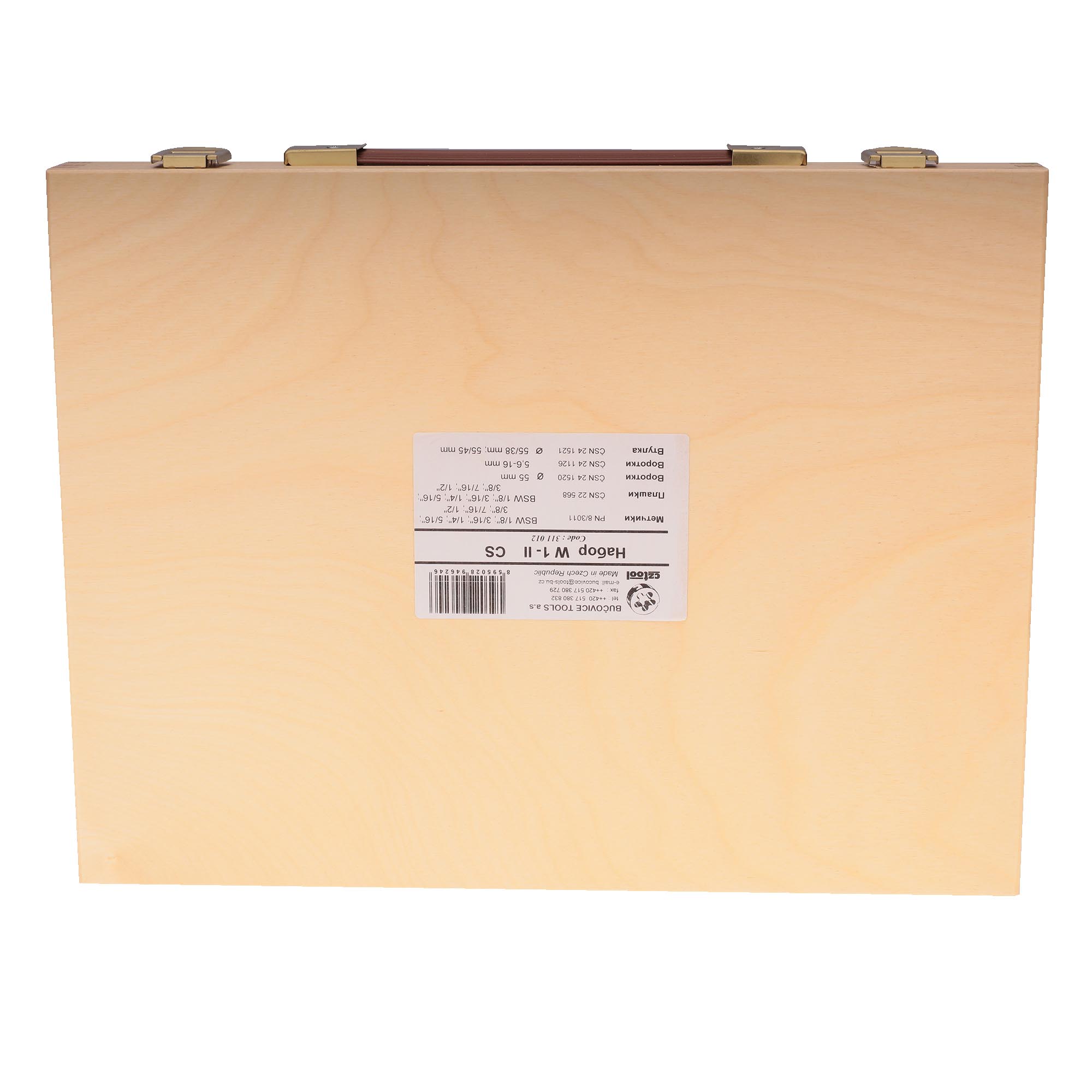 Набор метчиков и плашек Bucovice Tools BSW 1/8"-1/2" 115CrV3 34пр 311012
