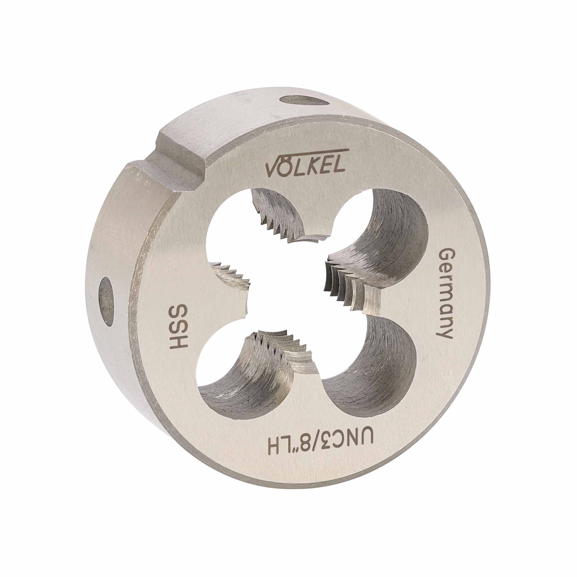 Плашка левая Volkel UNC 3/8"-16 HSS DIN EN 22568 2A 30x11мм V23218