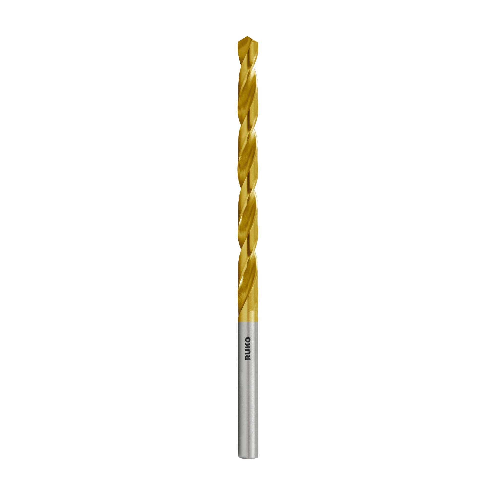Сверло удлиненное по металлу Ruko 4,8x132/87мм DIN340 HSS-G TiN h8 10xD 118° 203048T