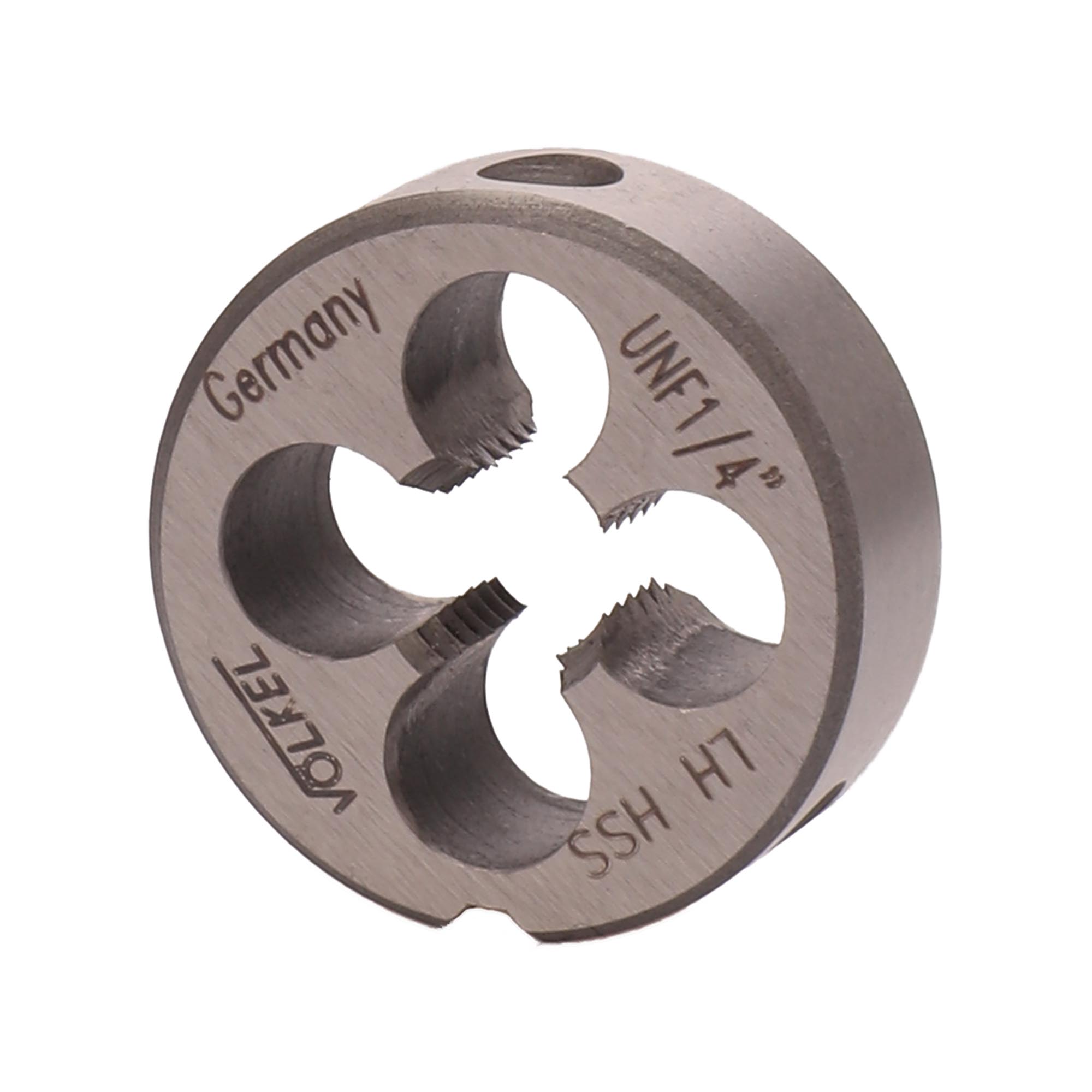 Плашка левая Volkel UNF 1/4"-28 HSS DIN EN 22568 2A 20x7мм V24214