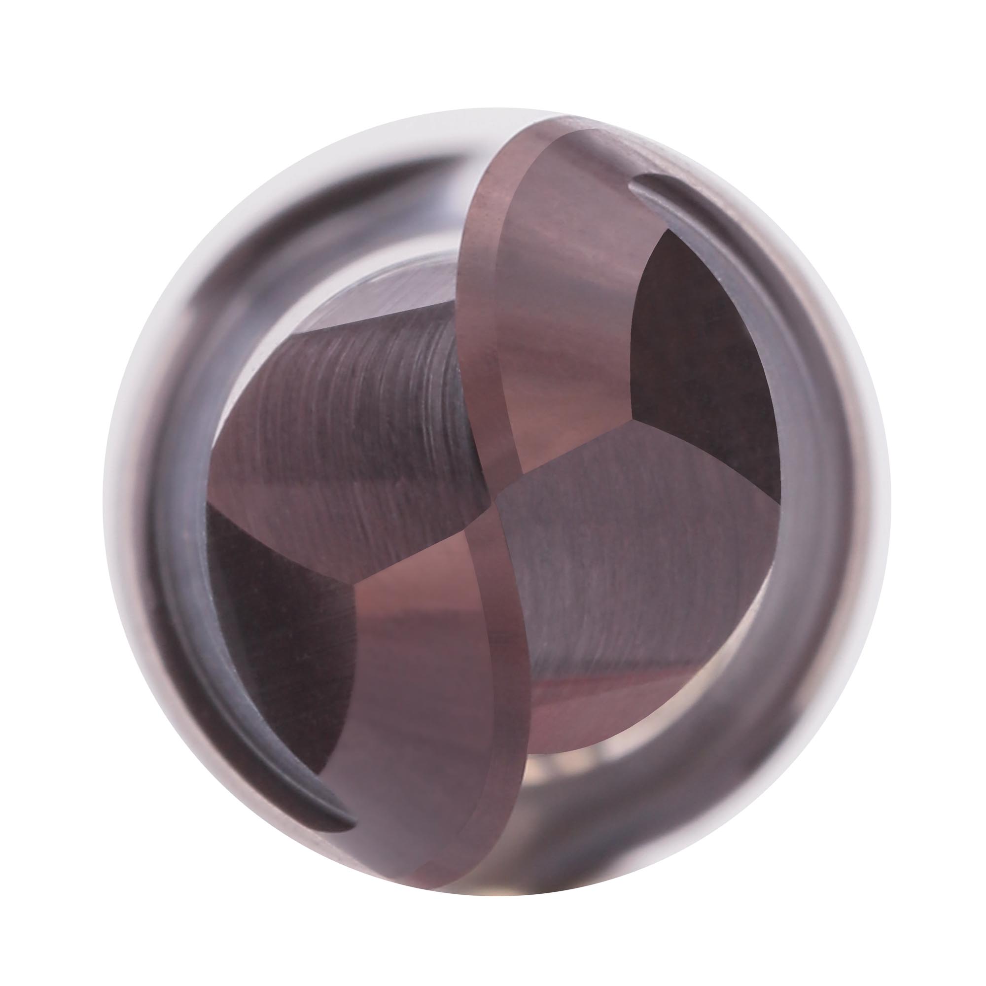 Фреза твердосплавная радиусная H-Tools 1,5x50/3мм d04 2z 55HRC P20 TiALN 19969-015
