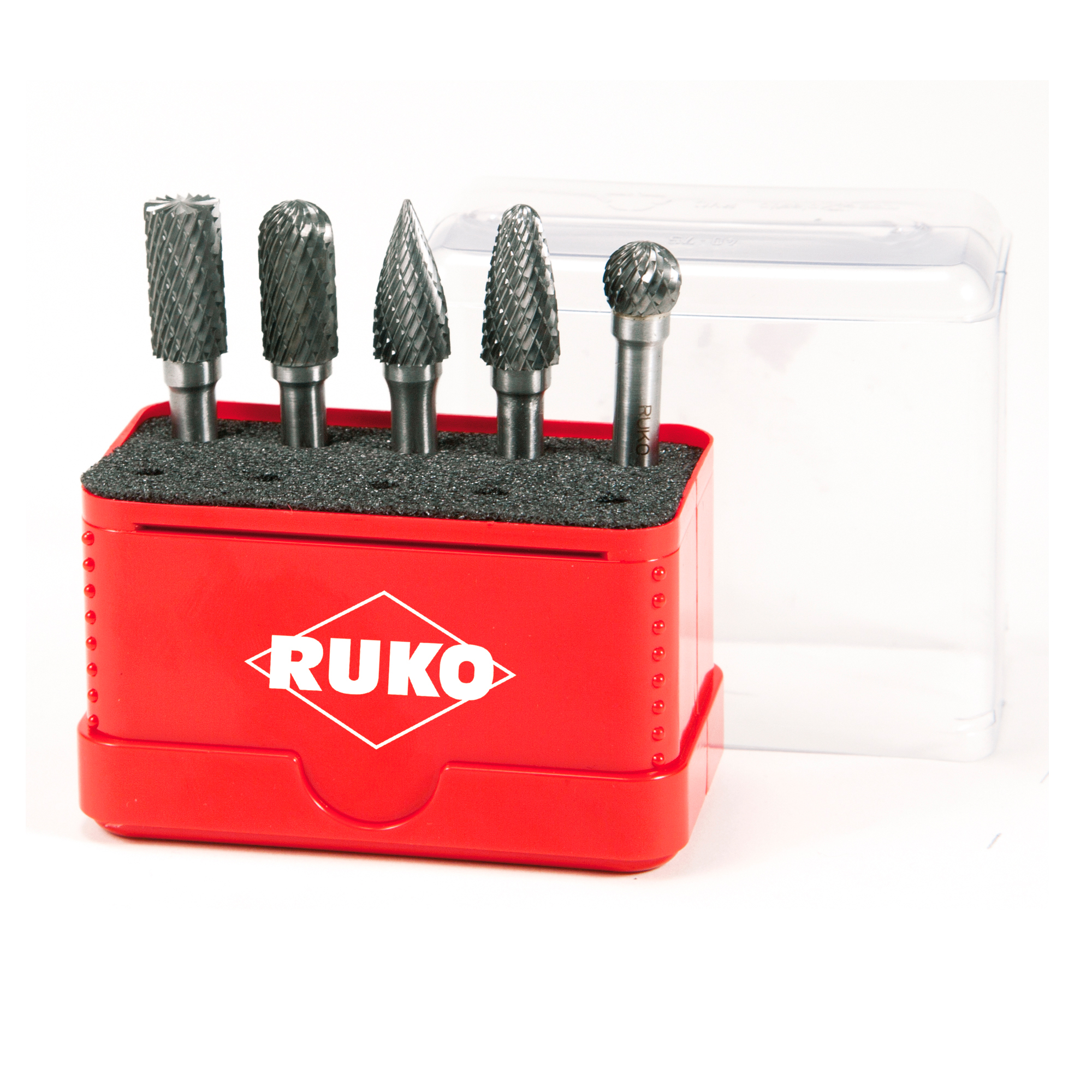 Набор бор-фрез твердосплавных Ruko 5шт HM S=6мм Mini-Box 116004