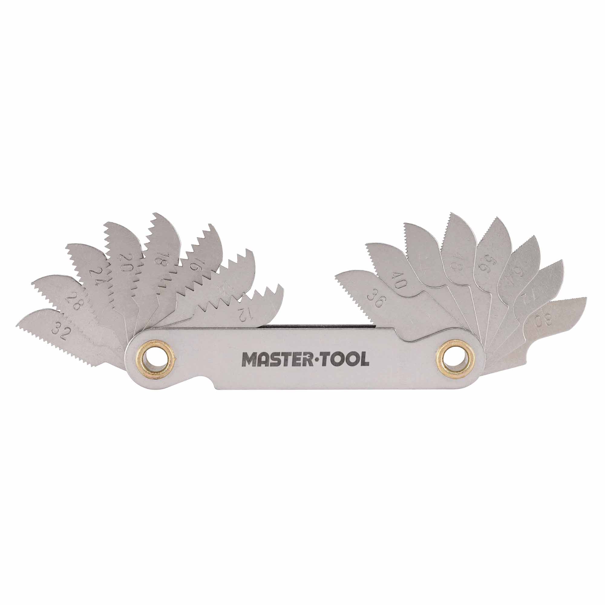 Резьбомер UNF 12-80Tpi 16шт MASTER-TOOL 1090201010012