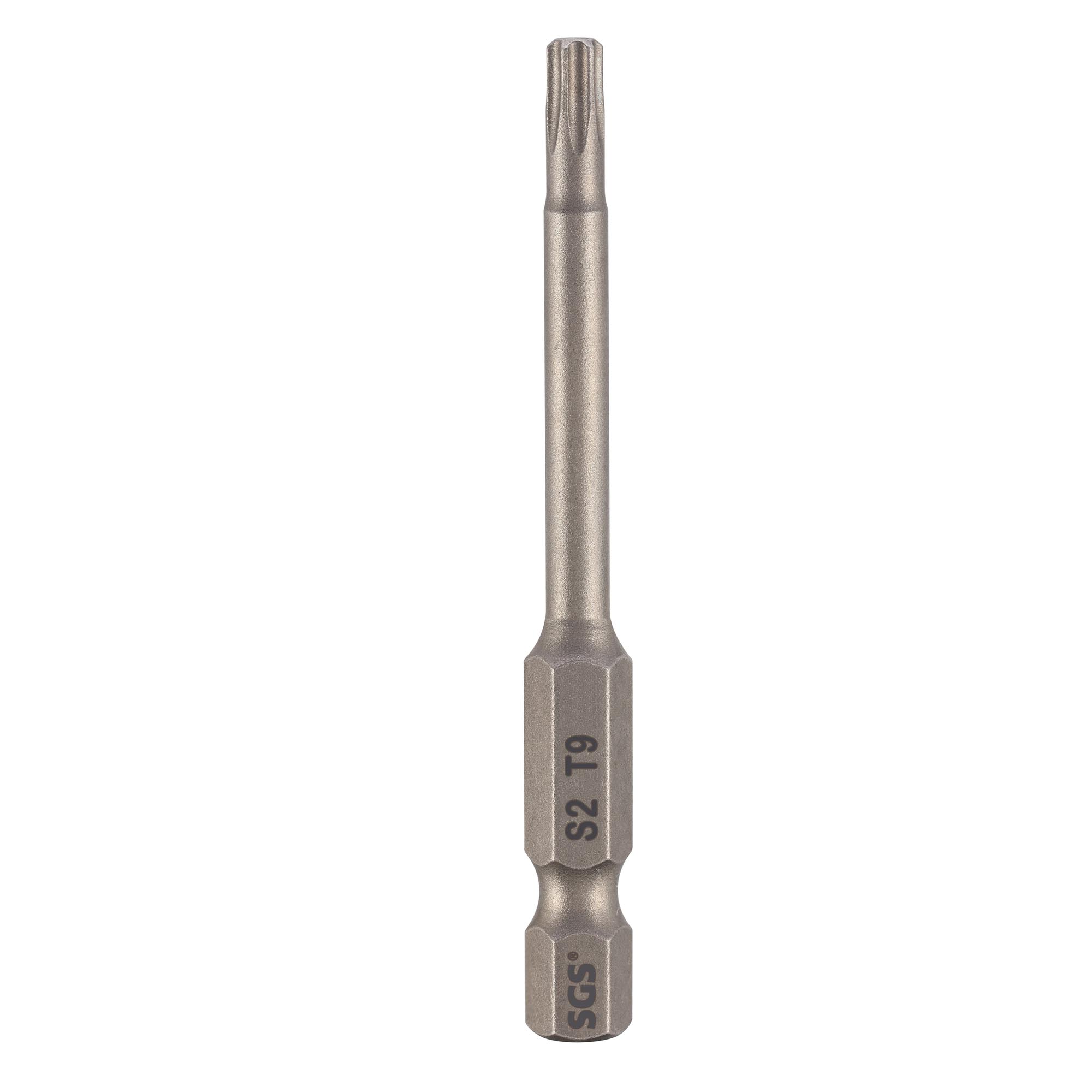 Бита SGS TORX T9х50мм S2 1шт 6350-T9