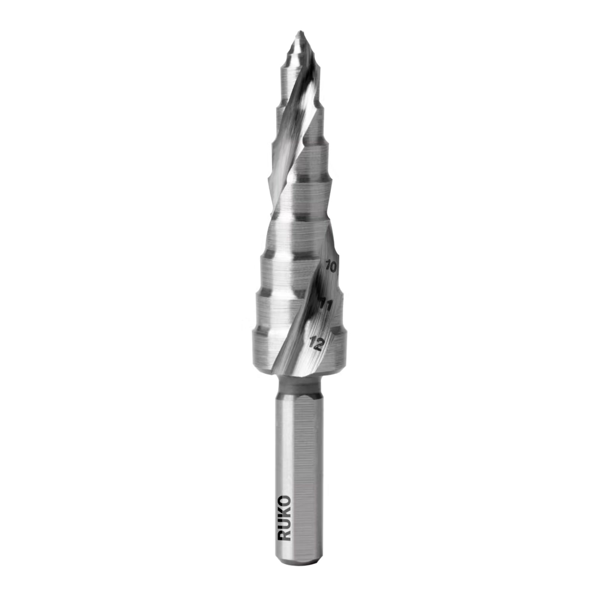 Сверло ступенчатое UltimateCUT FlowStep Ruko 5-12мм HSS-G 7ступ. L=66мм d=6мм 101650-9