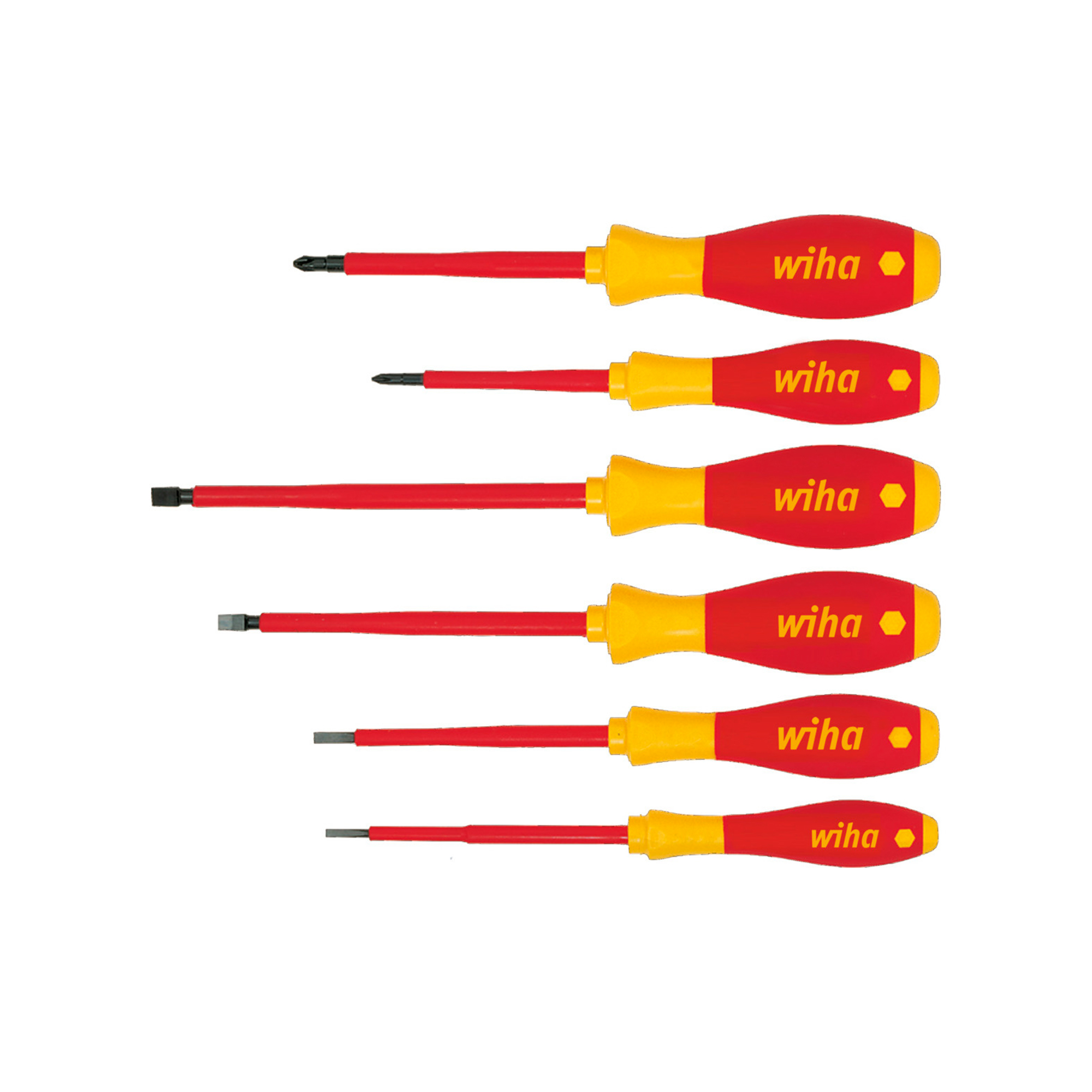 Набор отверток диэлектрических SoftFinish Electric 6пр Wiha 320N 00833