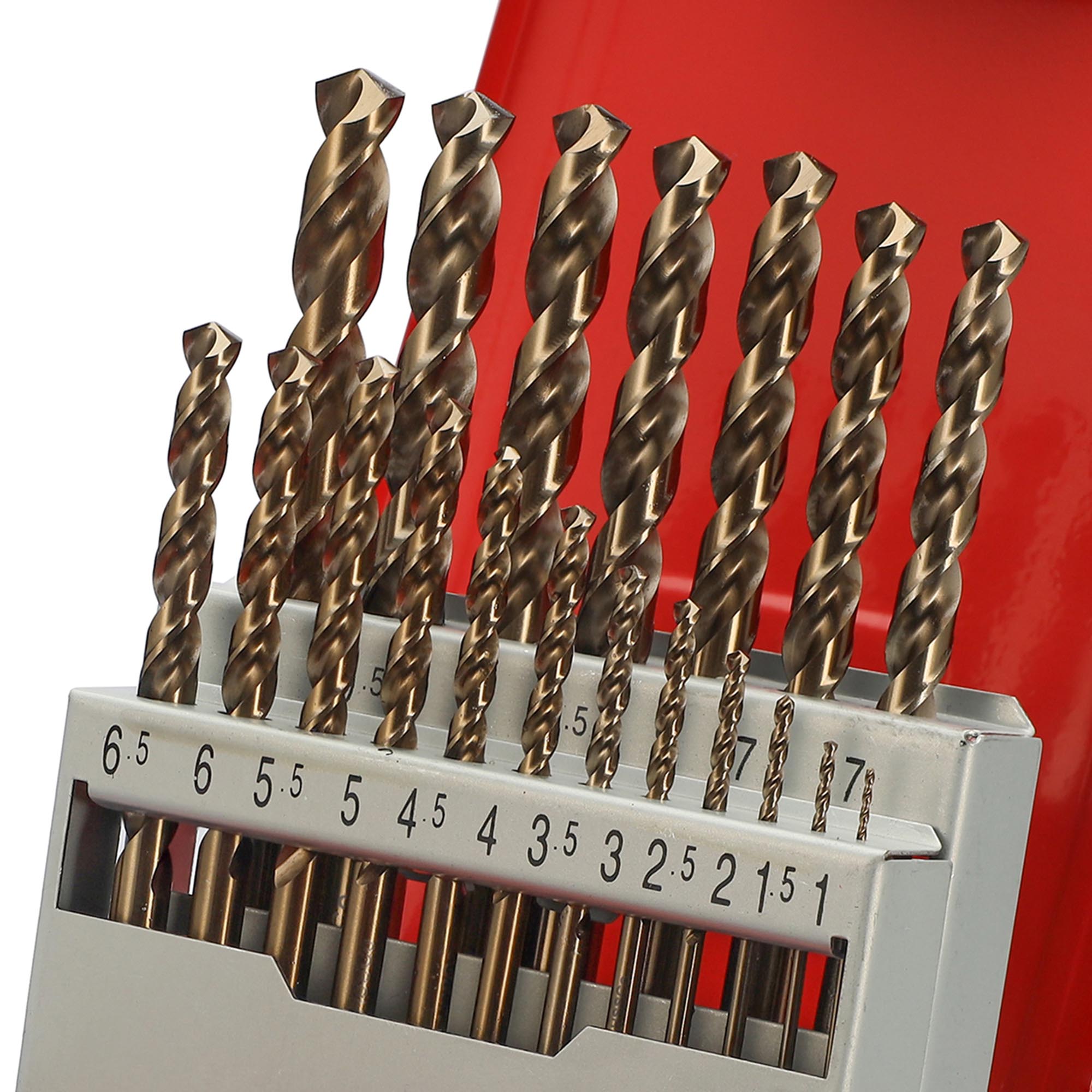 Набор сверл по металлу H-Tools Pro 1-10мм 19шт HSSE-Co5 130° DIN338 215214PRO