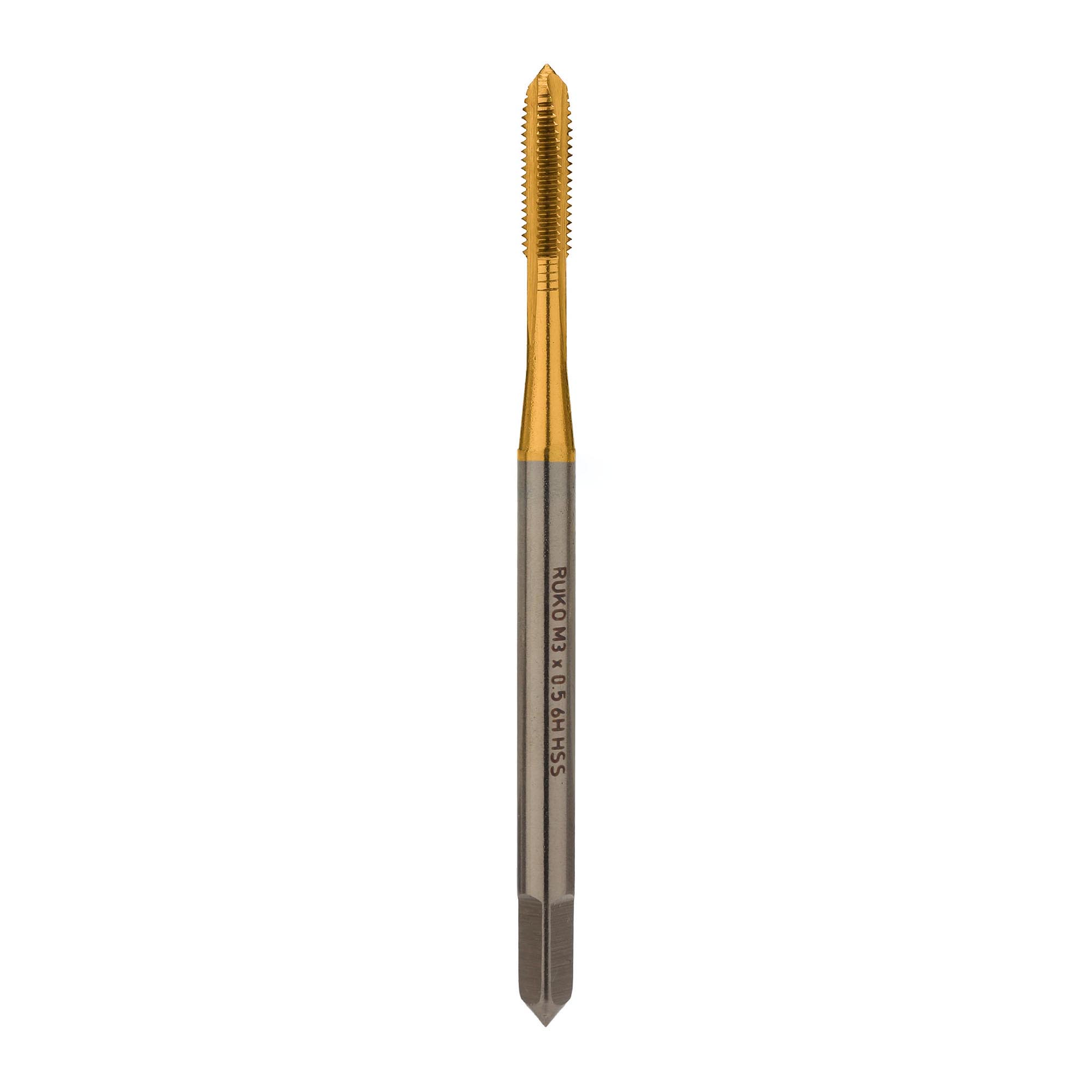 Метчик машинный Ruko HSS DIN371 6h метрическая резьба М3х0,5 232030T