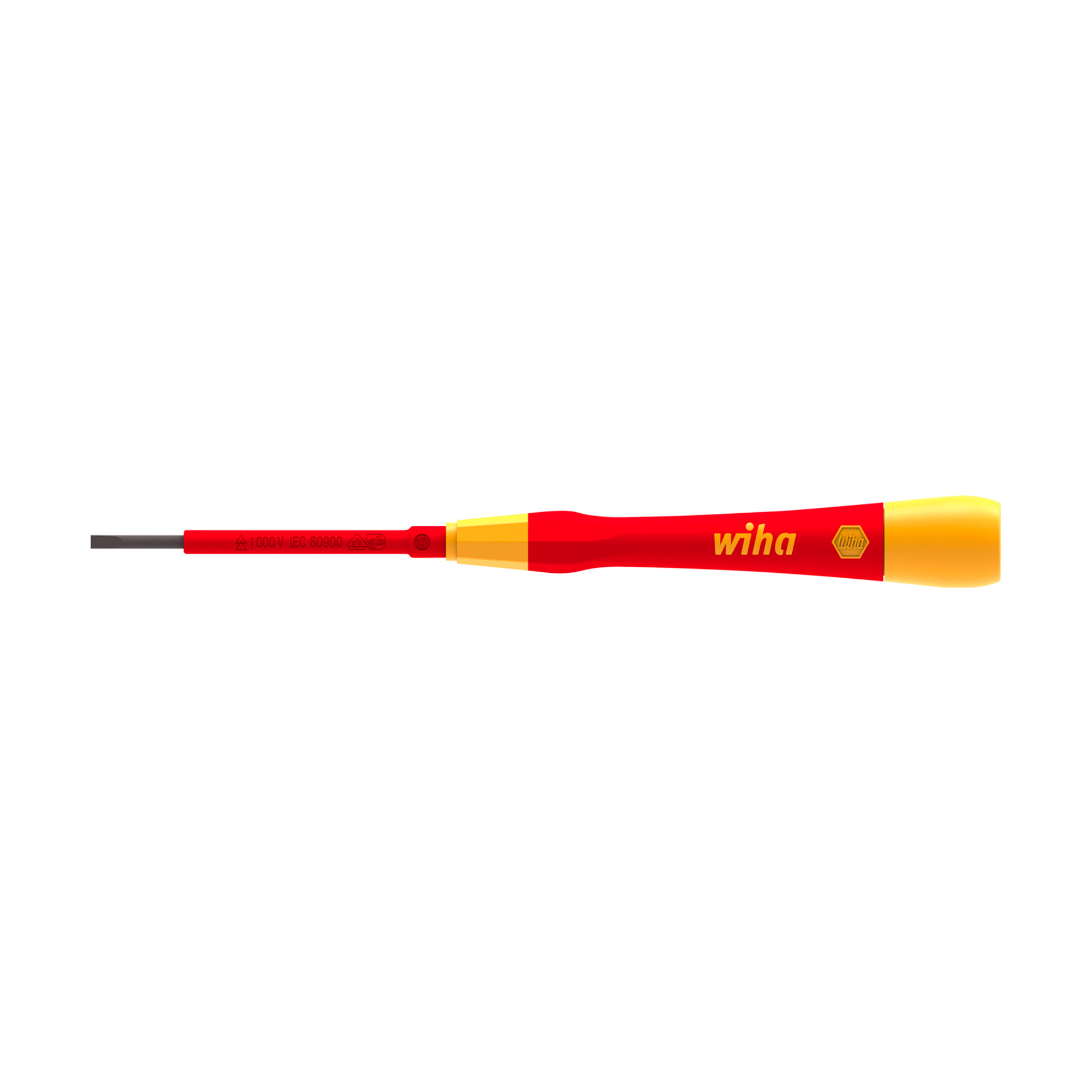 Отвертка диэлектрическая PicoFinish Electric SL1,5х50мм Wiha 2270P 42374