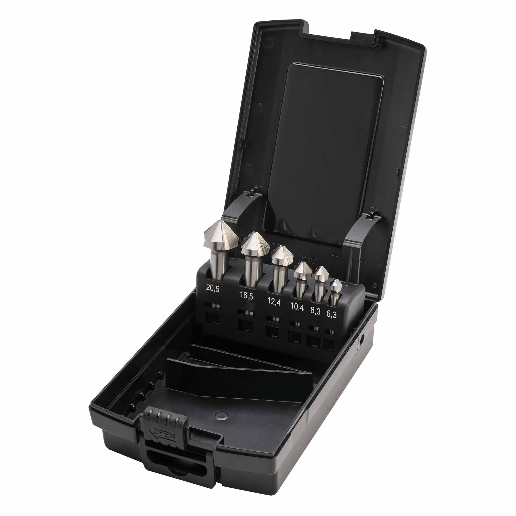 Набор зенковок по металлу MASTER-TOOL 90° 6,3-20,5мм HSS-G 3z 6шт 102152PRO