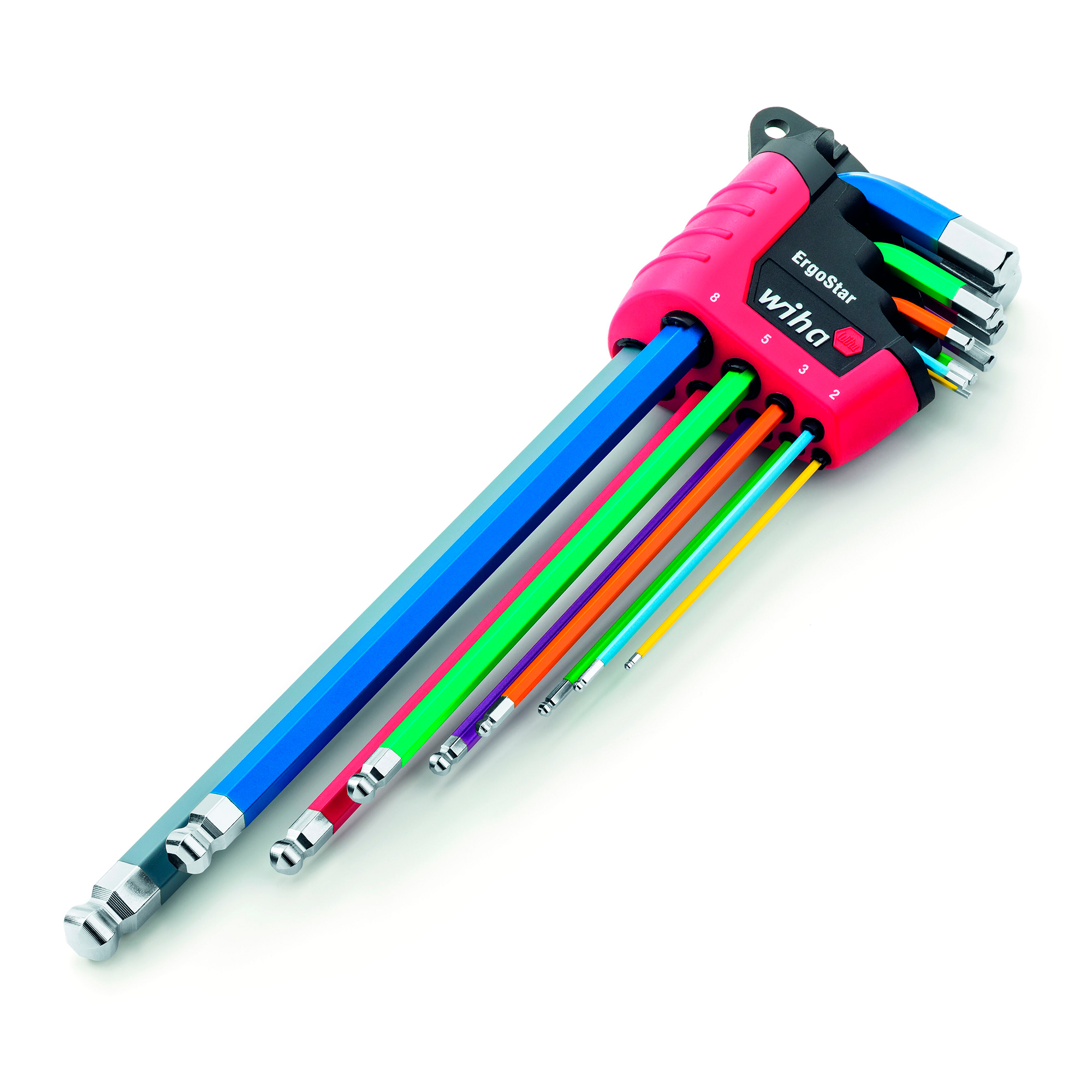 Набор шестигранников Г-образных 1,5-10мм 9шт ErgoStar UV Wiha 369F 43849 (SB)