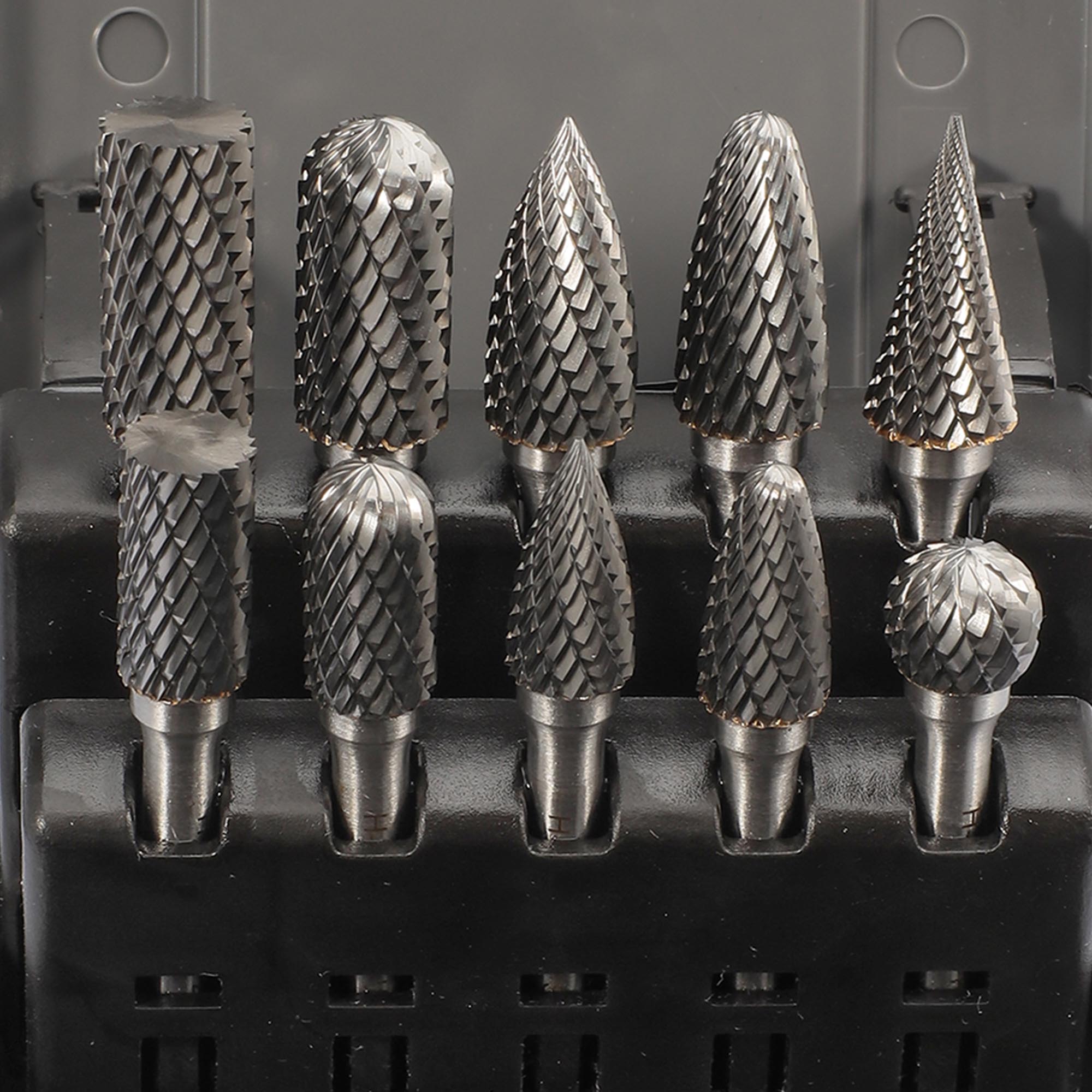 Набор бор-фрез твердосплавных H-Tools 10шт HM S=6мм 116003ROHT