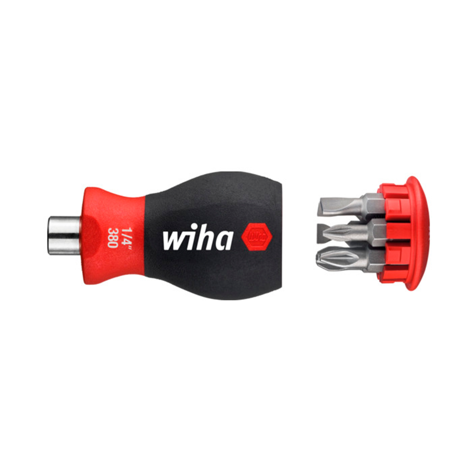 Отвертка с насадками Stubby SL/PZ 57мм 6шт Wiha 3801-04 33764