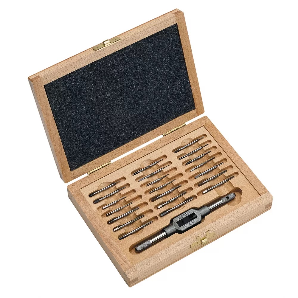 Набор метчиков и плашек Volkel M1-M2,6 HSS-G 22пр 48001