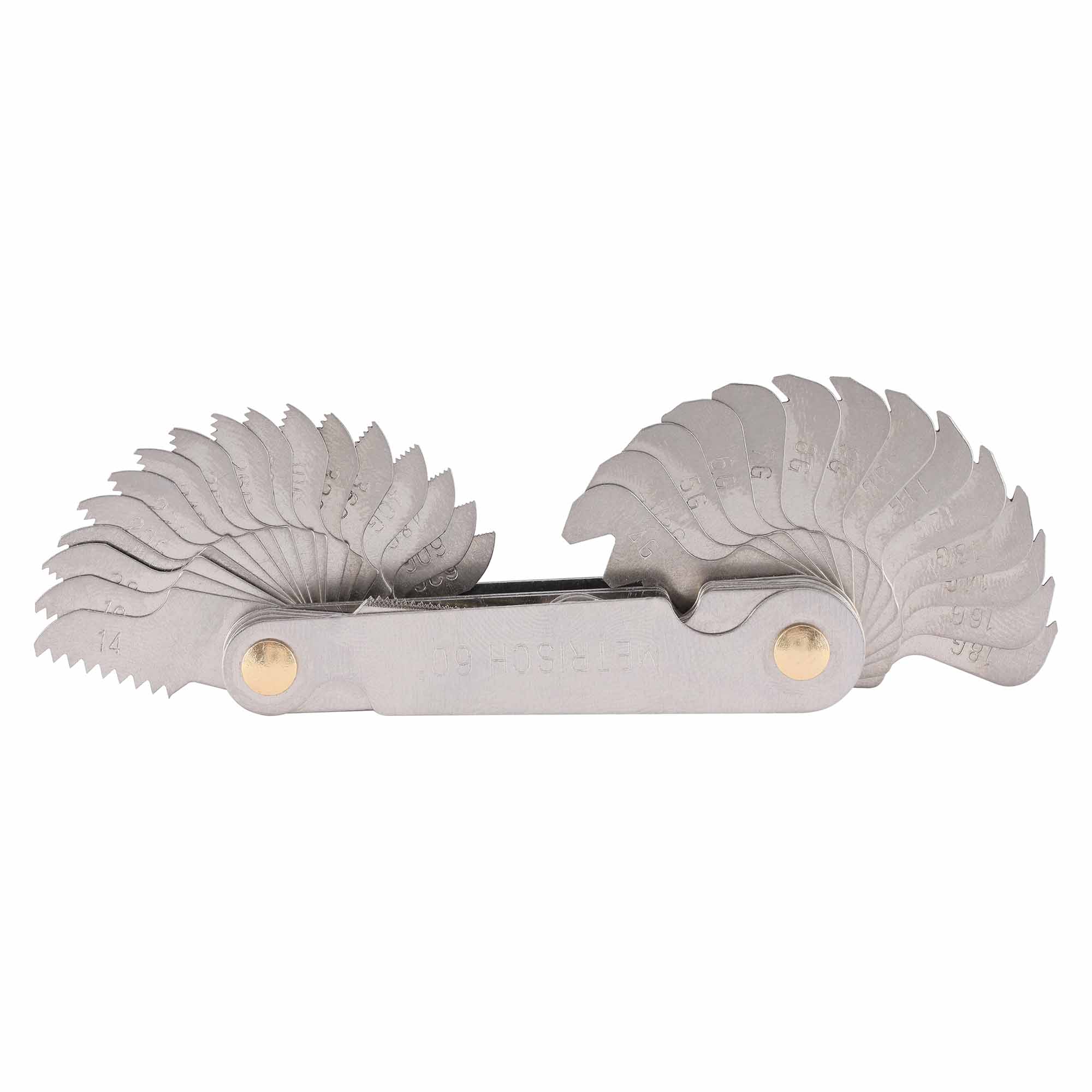 Резьбомер M/MF/Whitworth/G 58шт MASTER-TOOL 1090202010032