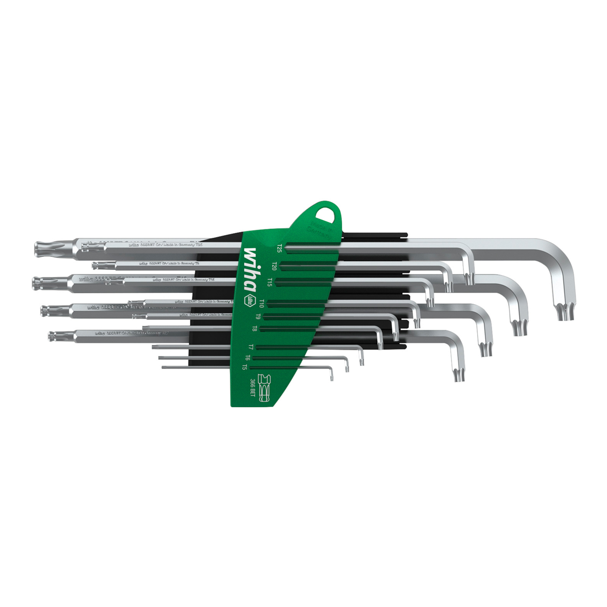 Набор ключей Г-образных TORX T5-T45 ProStar (Сферические) 13шт Wiha 366BET 40979