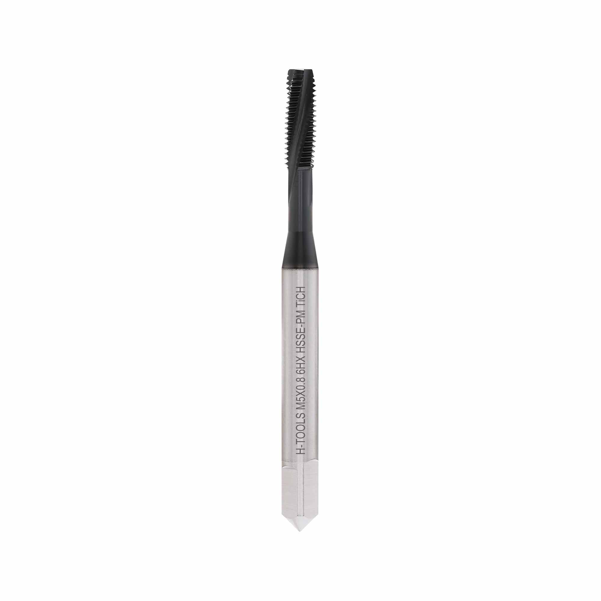Метчик винтовой для Титана H-Tools М5х0,8 DIN371 HSSEPM-TiCN 6HX C/2-3P R15 SC512503Ti