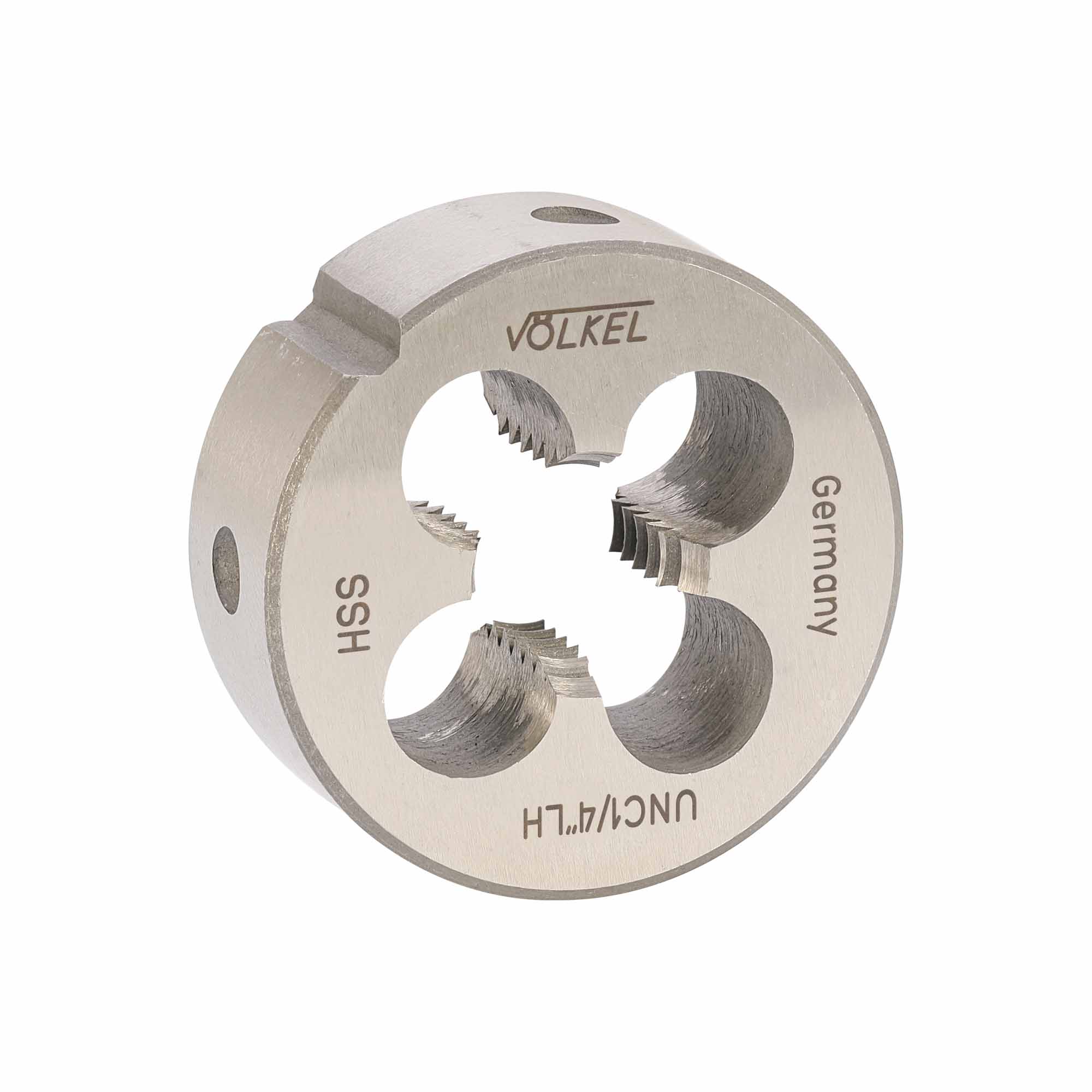 Плашка левая Volkel UNC 1/4"-20 HSS DIN EN 22568 2A 20x7мм V23214